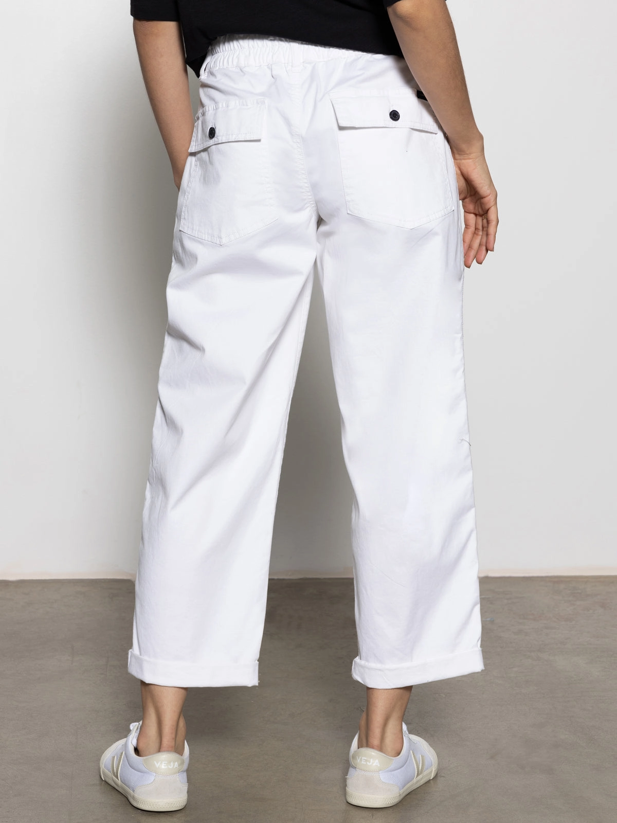 Cruiser Chino Semi High Rise Pant Bleached White High Waist