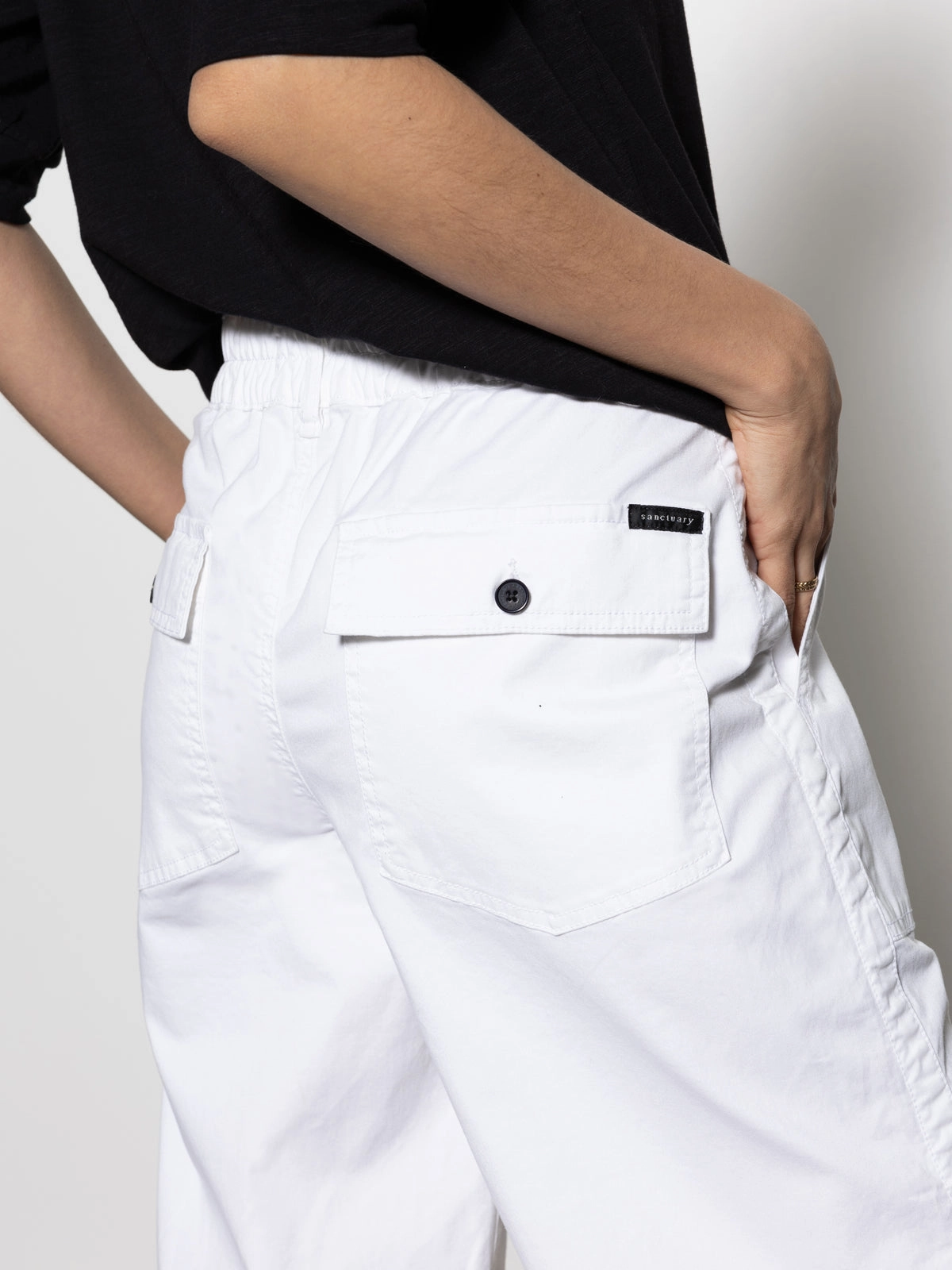 Cruiser Chino Semi High Rise Pant Bleached White High Waist