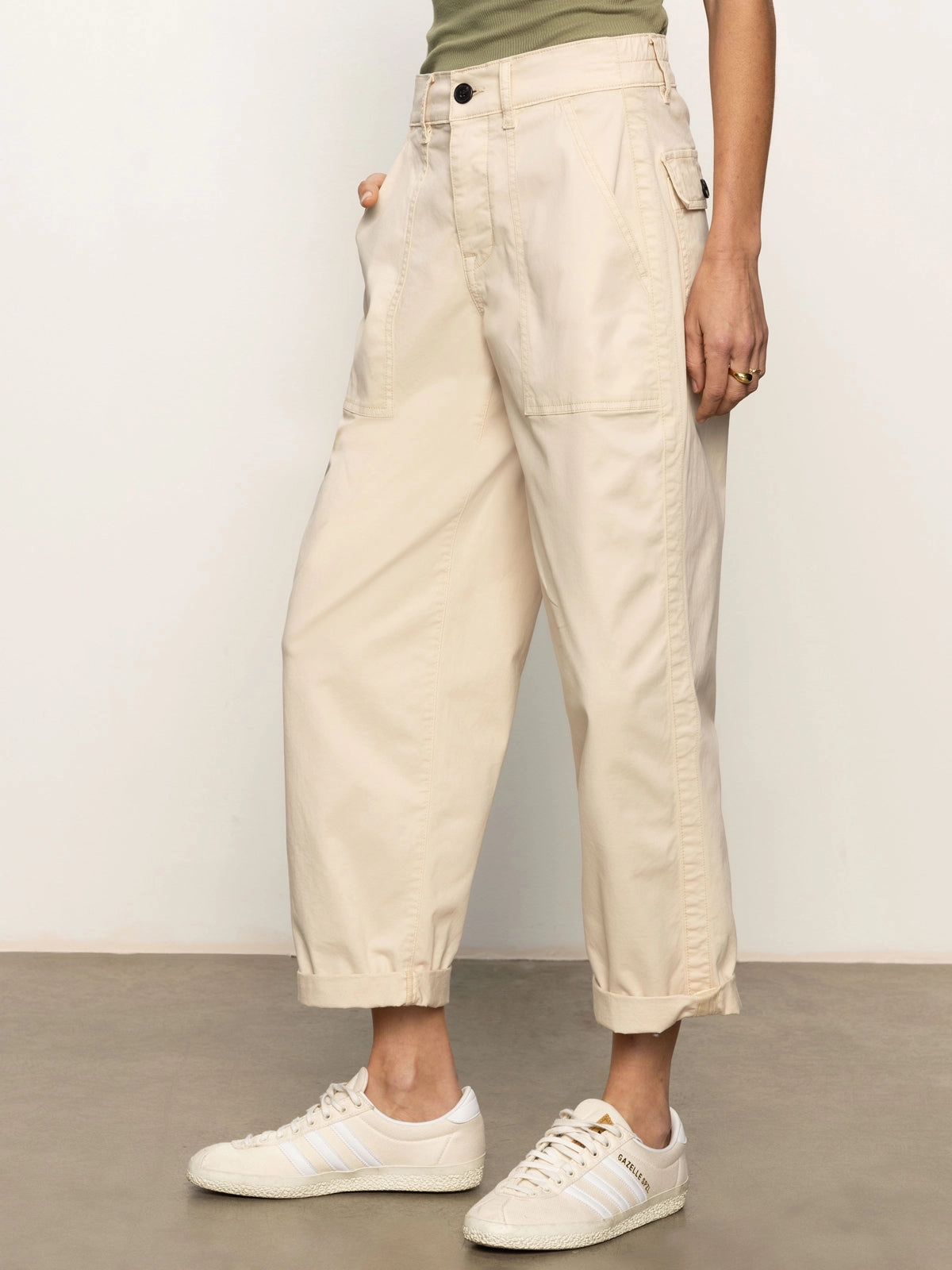 Cruiser Semi High Rise Chino Pant Light Oat Leg-Lengthening