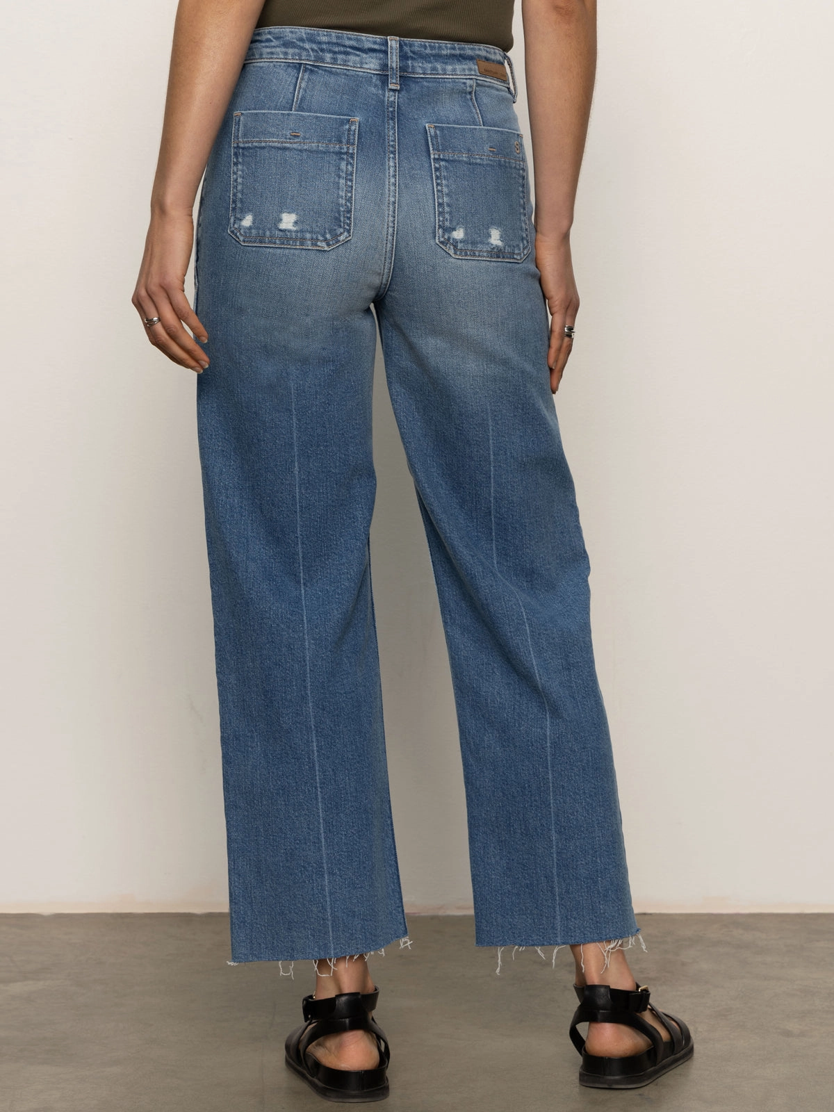 Cuffed-sport Soleil 90's Straight High Rise Jeans Medium