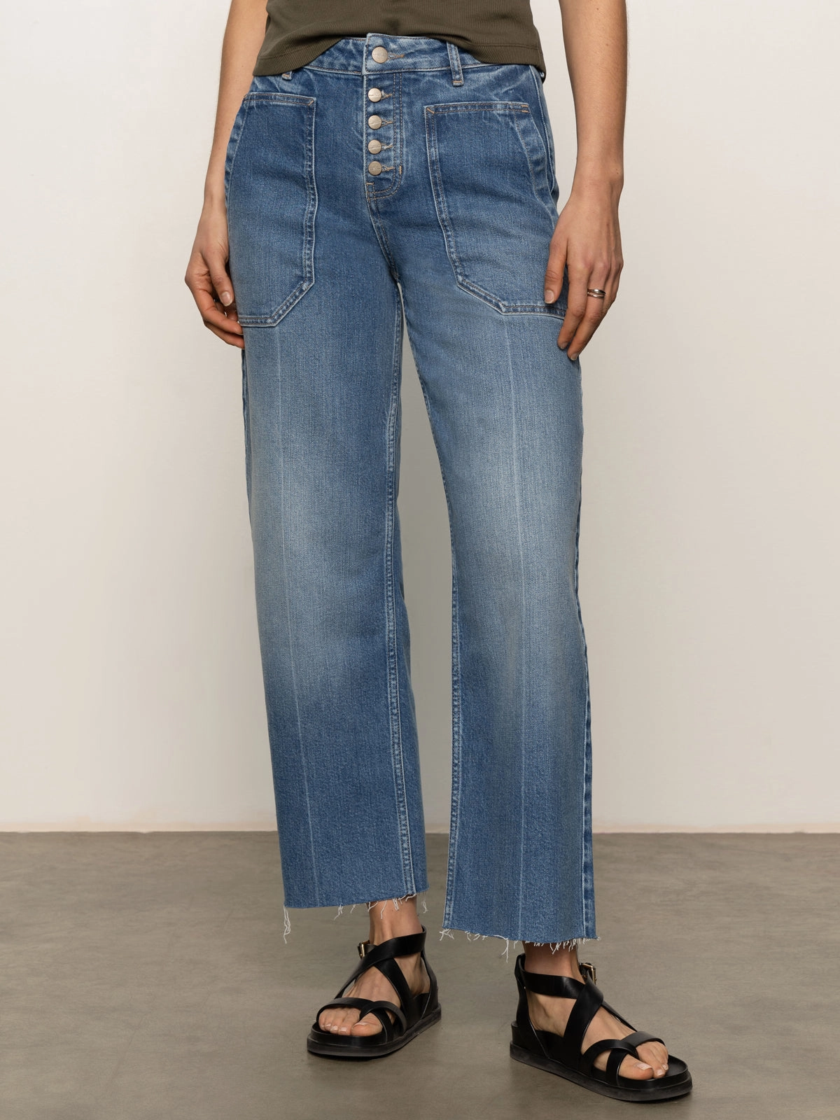 Soleil 90's Straight High Rise Jeans Medium student daily