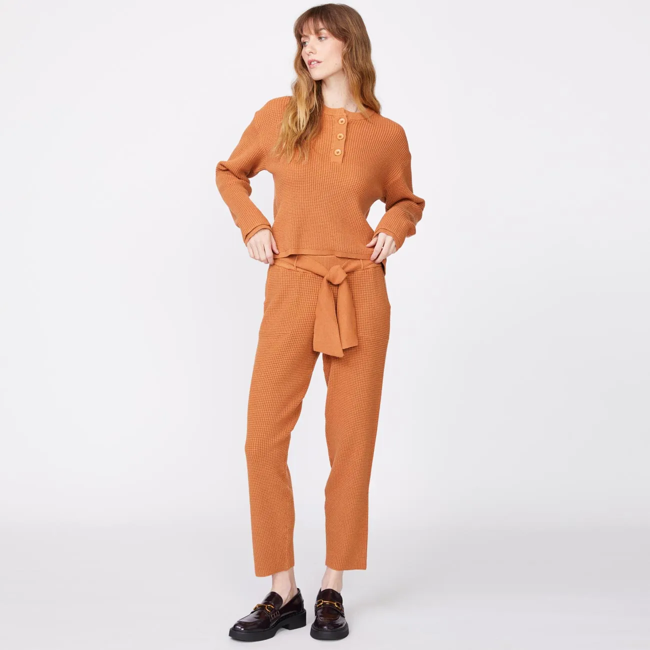 Daily Outfit Supersoft Sweater Knit Waffle Sweats