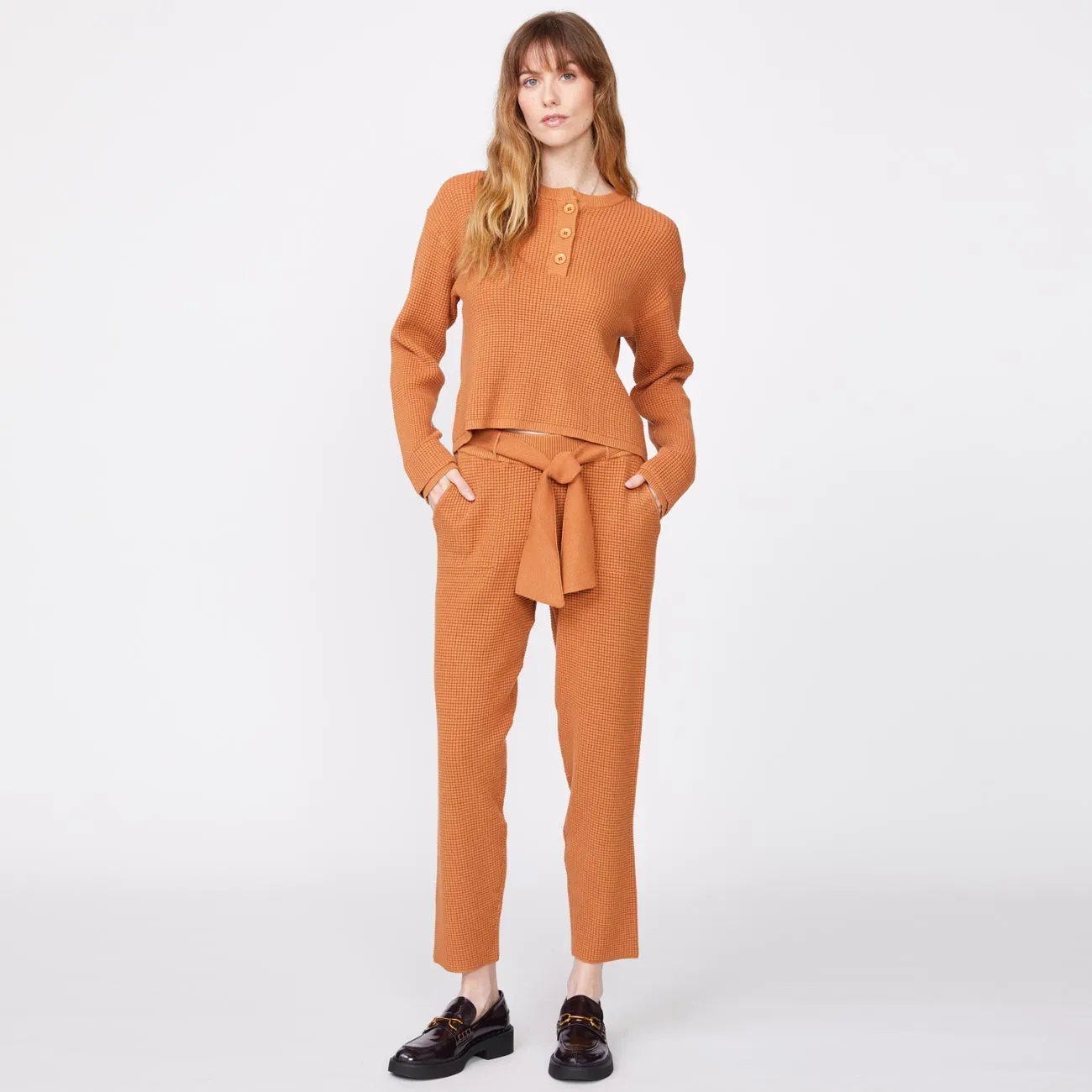 Daily Outfit Supersoft Sweater Knit Waffle Sweats