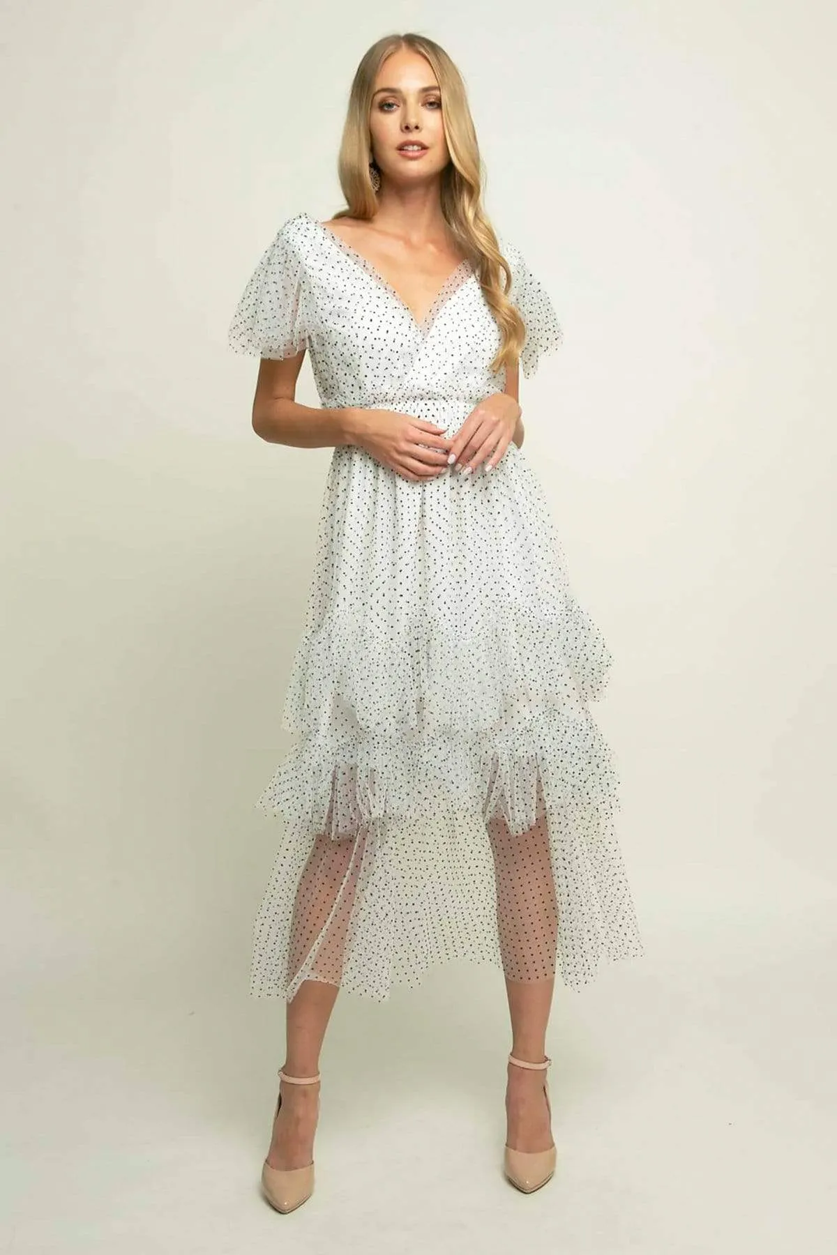 Modern Motion Romance Soul Darling Dress - Macaroon Dot