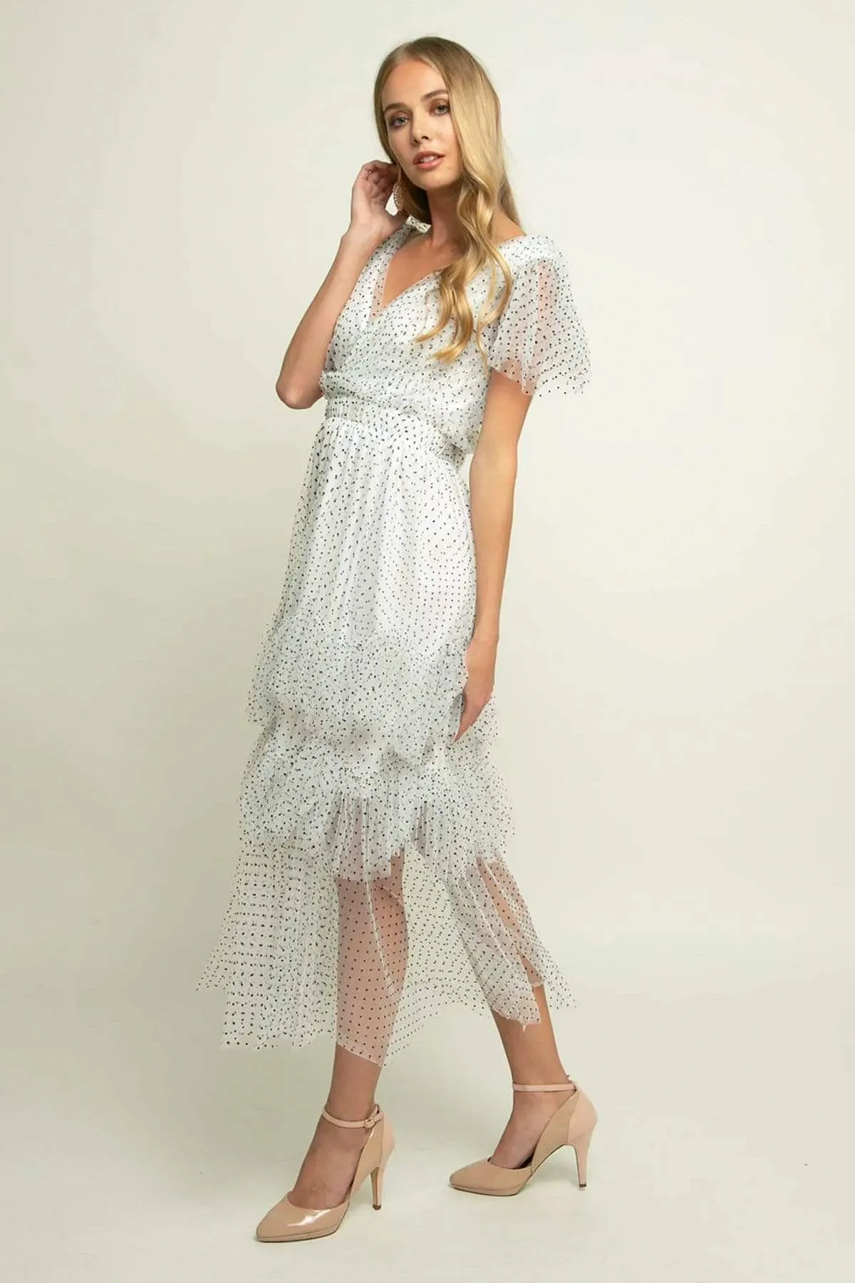 Darling Dress - Macaroon Dot Exposed Zip