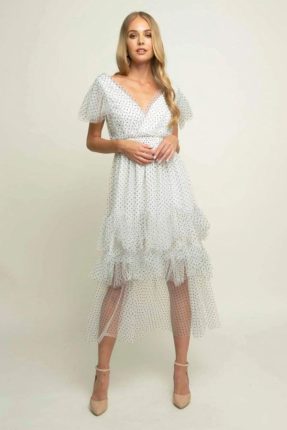 Darling Dress - Macaroon Dot Exposed Zip