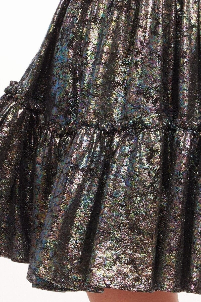 Dazzle Edge Ulani Mini Dress - Pyrite