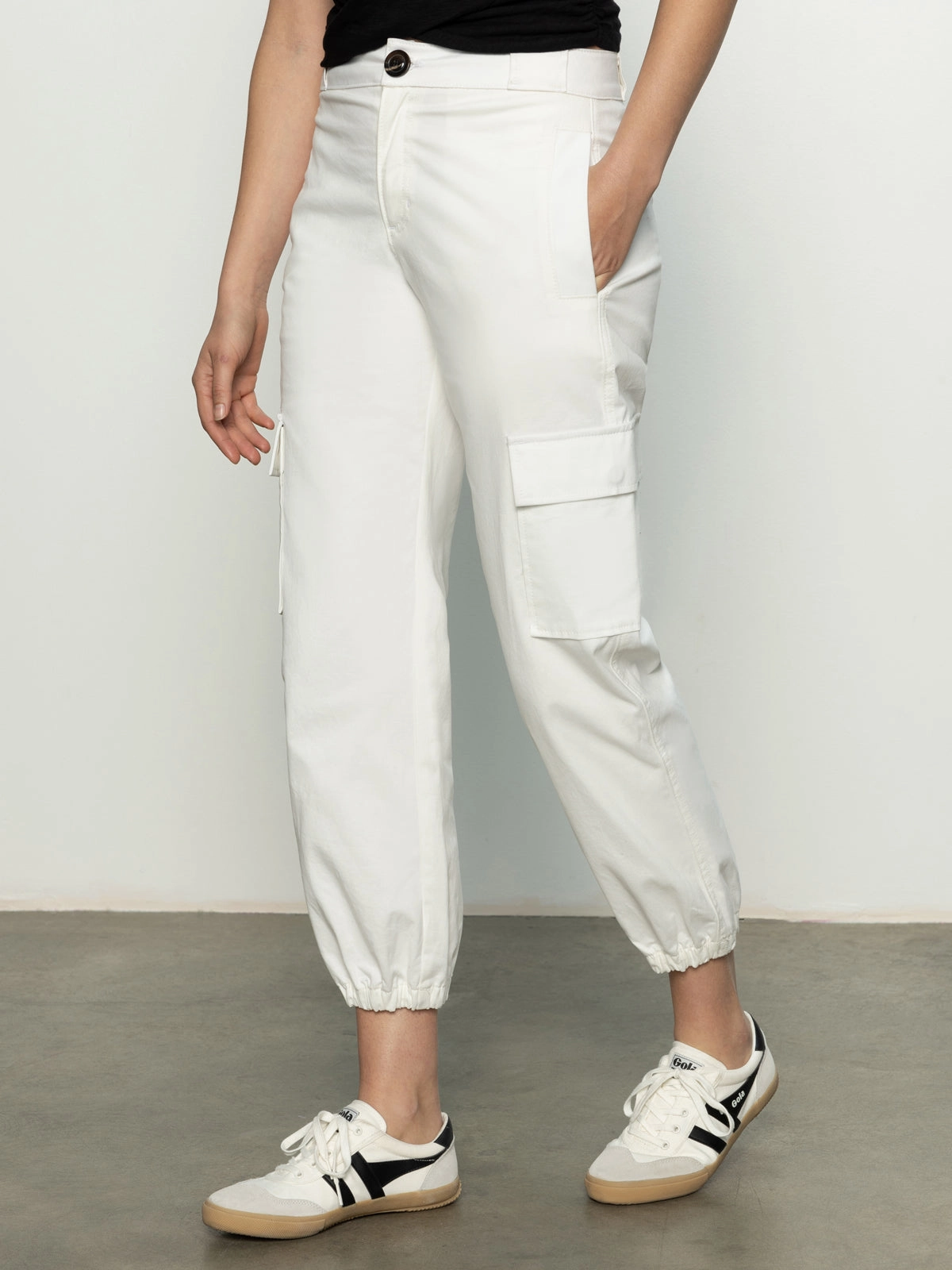 Denim Take Over Jogger Mid-Rise Pant Bleached White