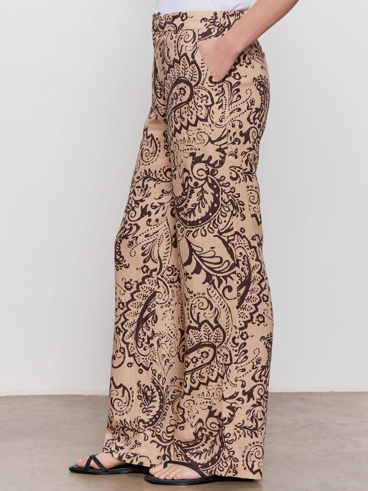 Designer styles The Soft Semi-High Rise Trouser Desert Bandana