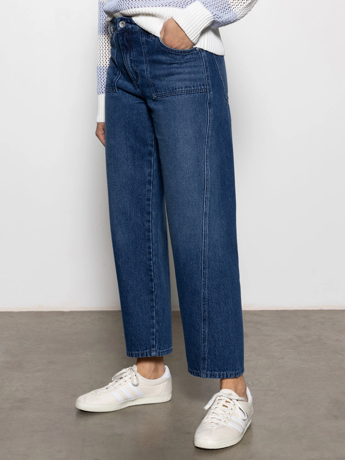 District Column Standard Rise Ankle Jean Win-Win Stylish Waist