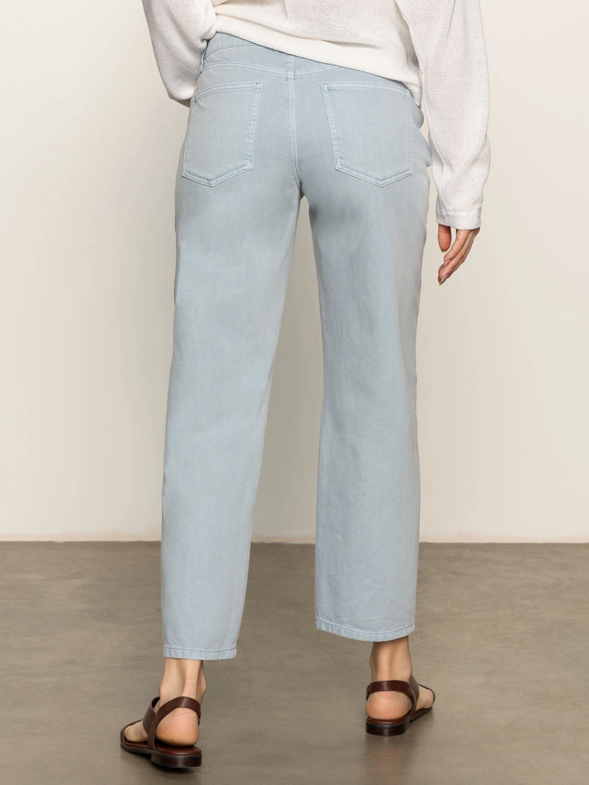 District Column Standard Rise Ankle Jeans Blue Mirage Stretch pants