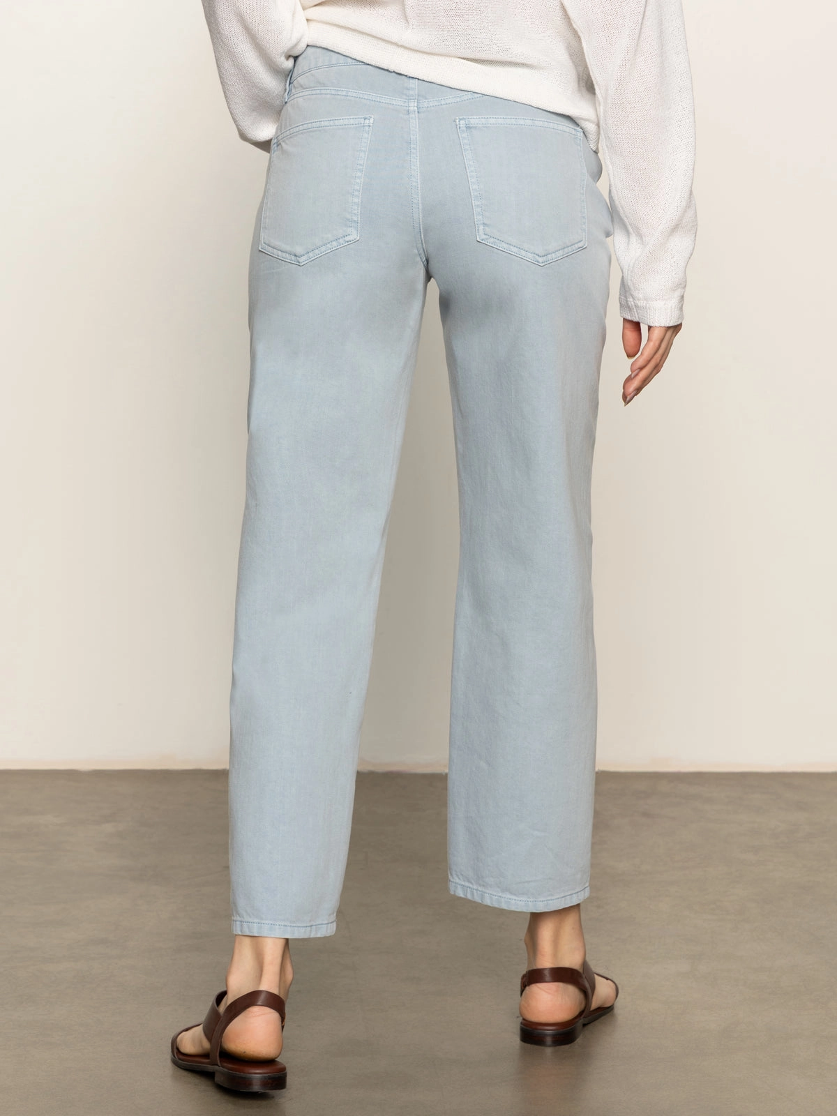 District Column Standard Rise Ankle Jeans Blue Mirage Stretch pants