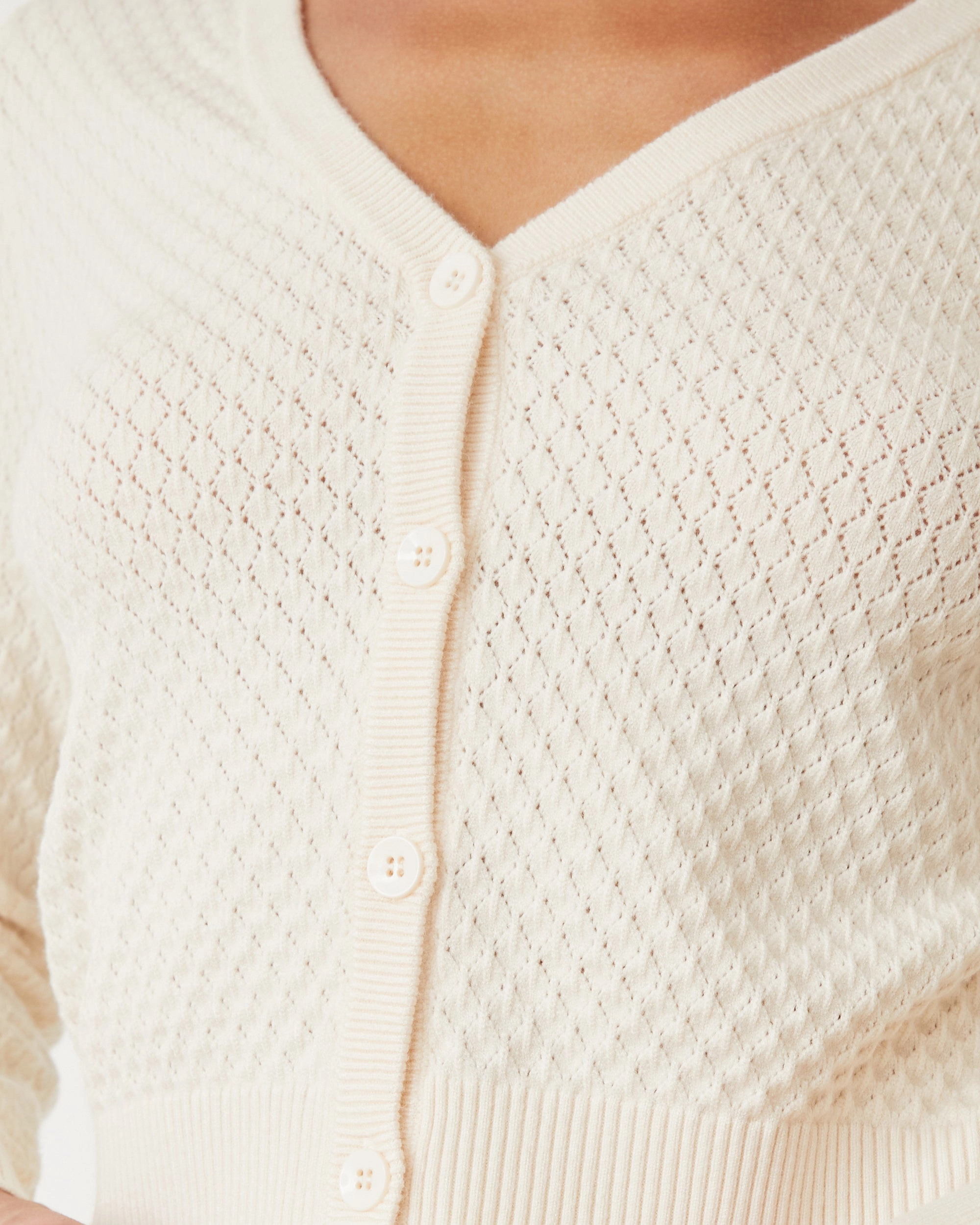 Durable Fit Softknit French Waffle Cardigan