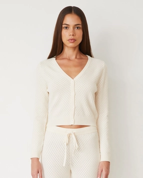 Stylish Performer Softknit French Waffle Cardigan