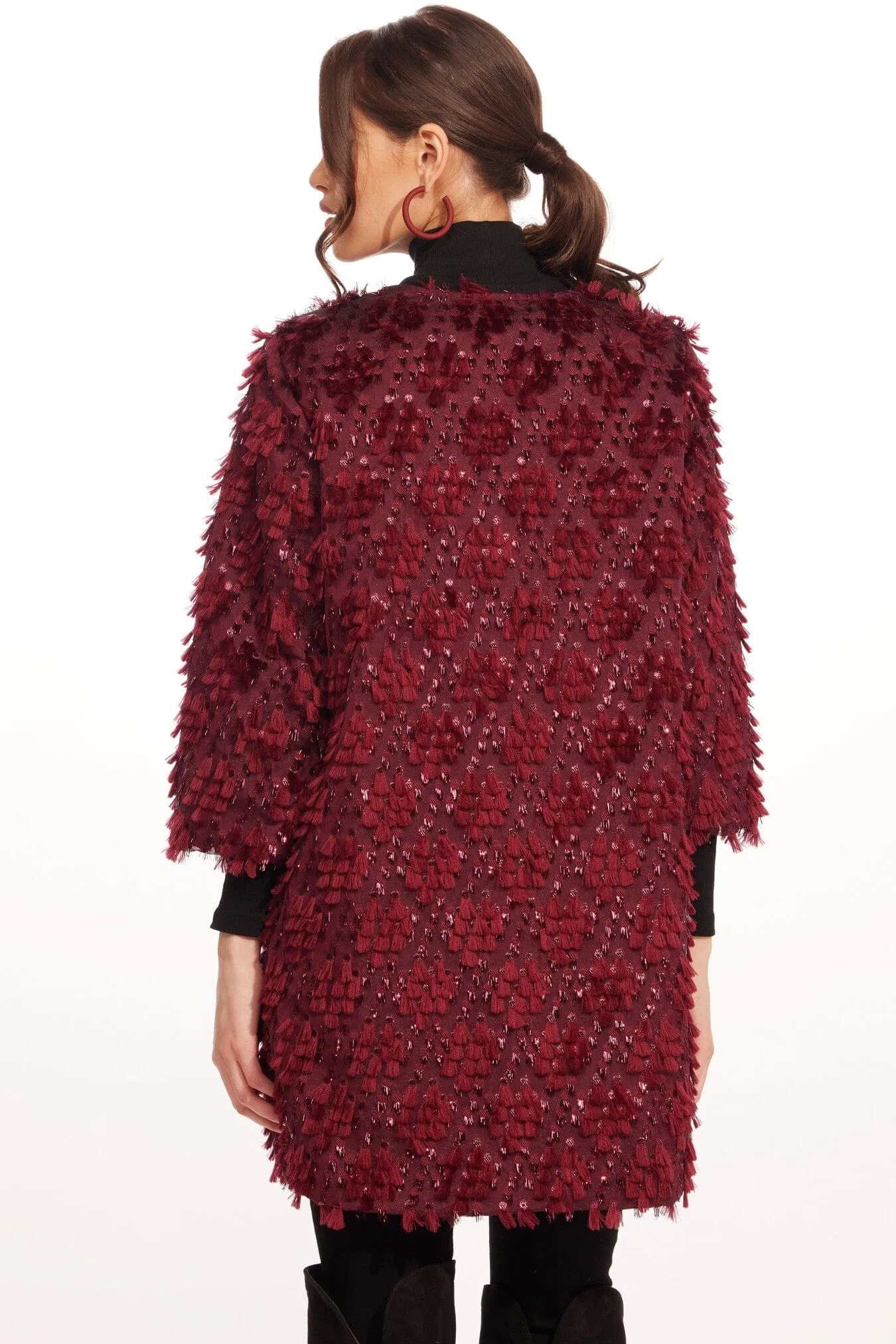 dusk sun Car Coat  Sangria Fizz