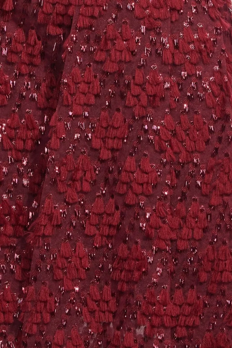 dusk sun Car Coat  Sangria Fizz