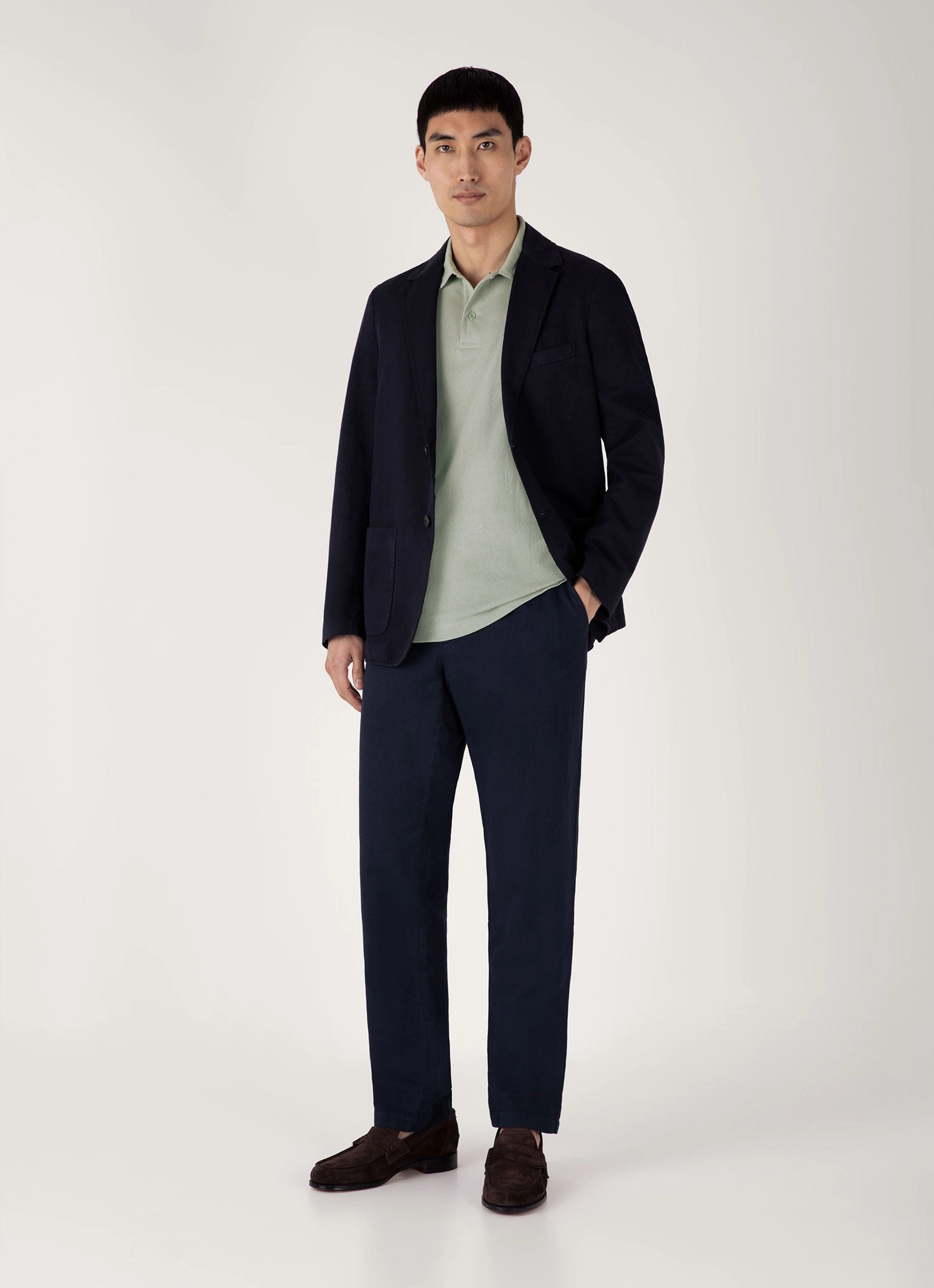 Dynamic Clothing Summer Men's Riviera Polo Shirt in Pastel Green