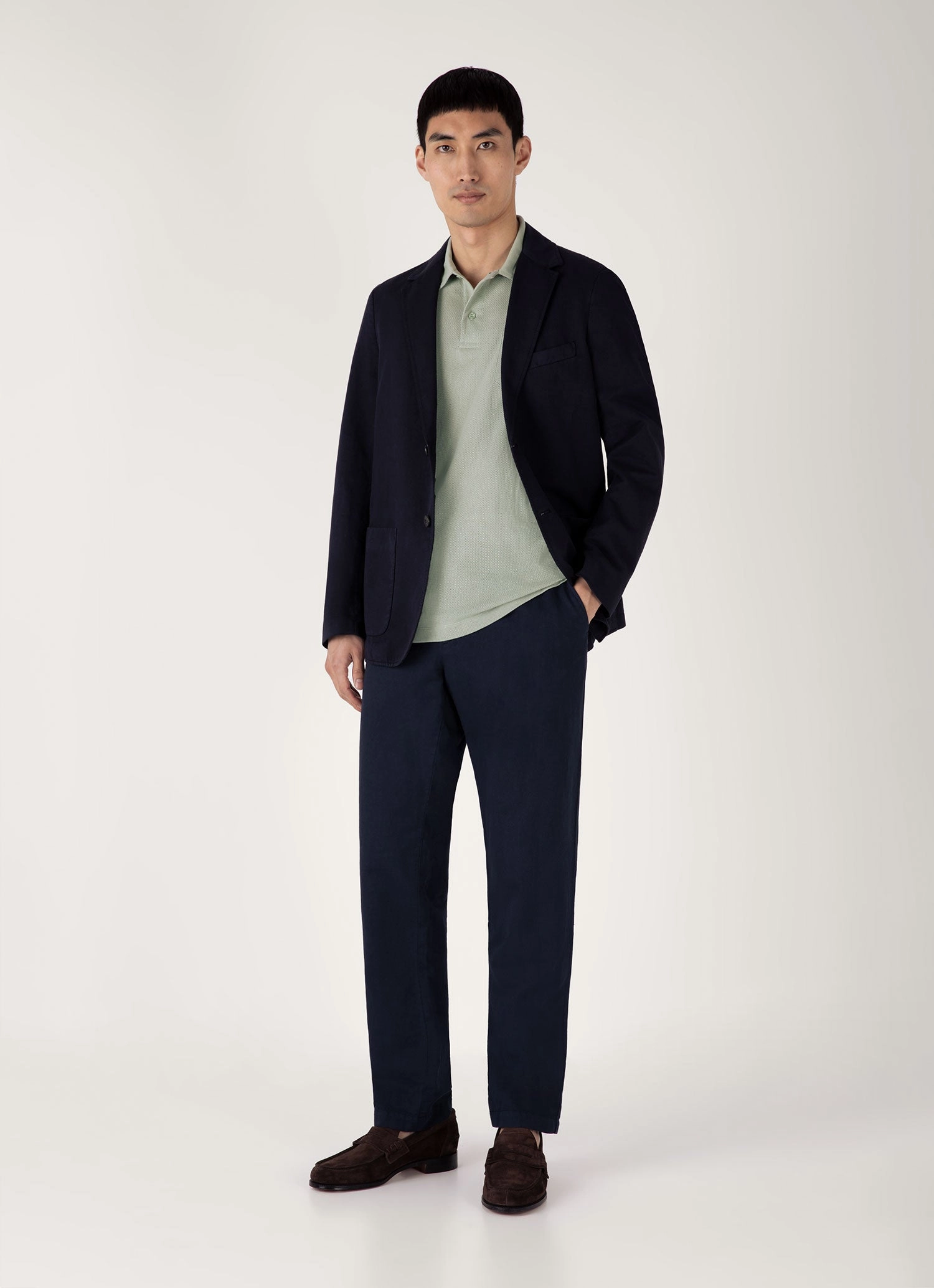 Dynamic Clothing Summer Men's Riviera Polo Shirt in Pastel Green