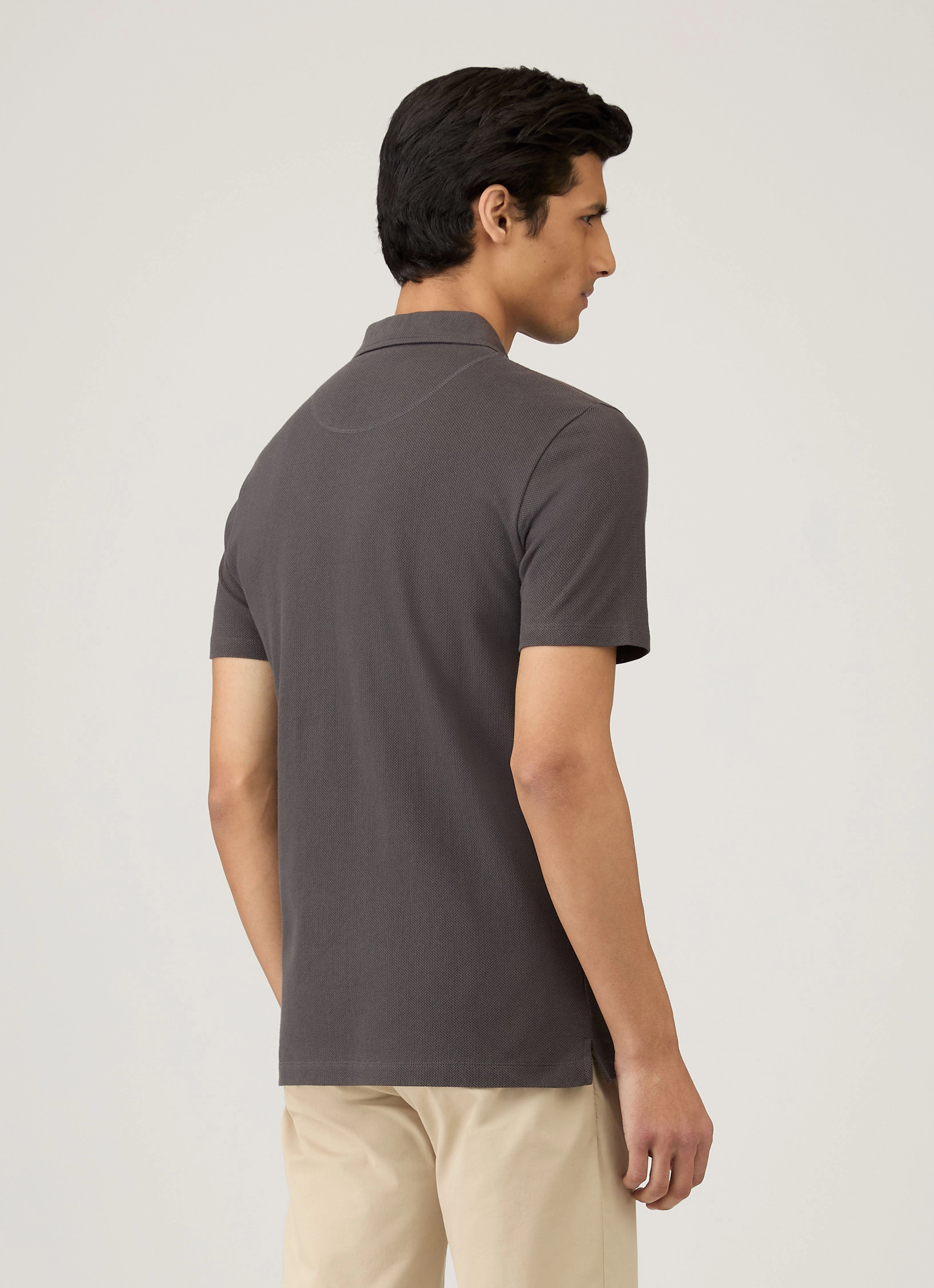 Dynamic Collection Sports Men's Riviera Polo Shirt in Charcoal