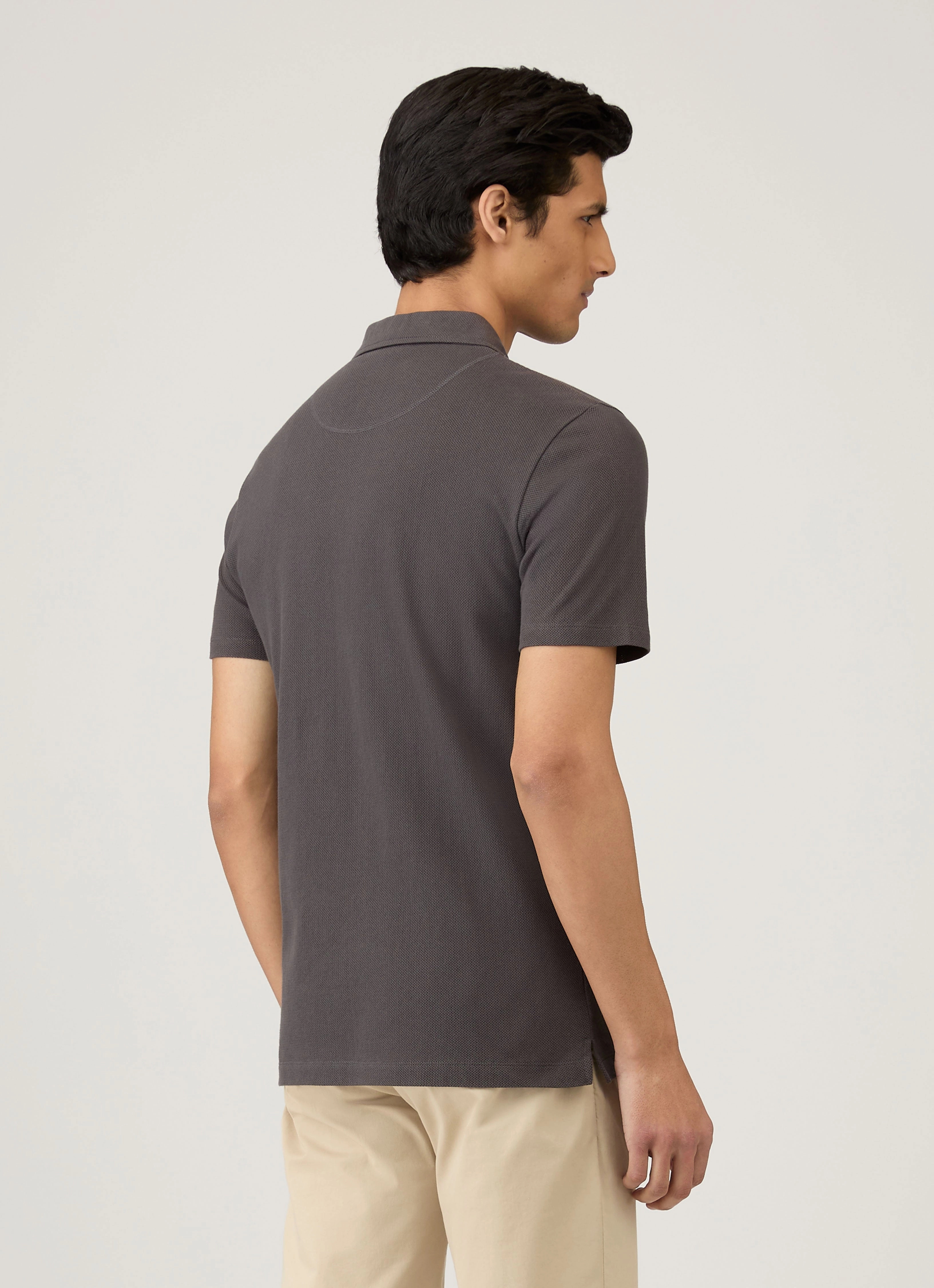 Dynamic Collection Sports Men's Riviera Polo Shirt in Charcoal