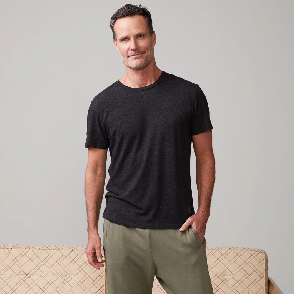 Dynamic Fit Textured Tri-Blend Relaxed Crew