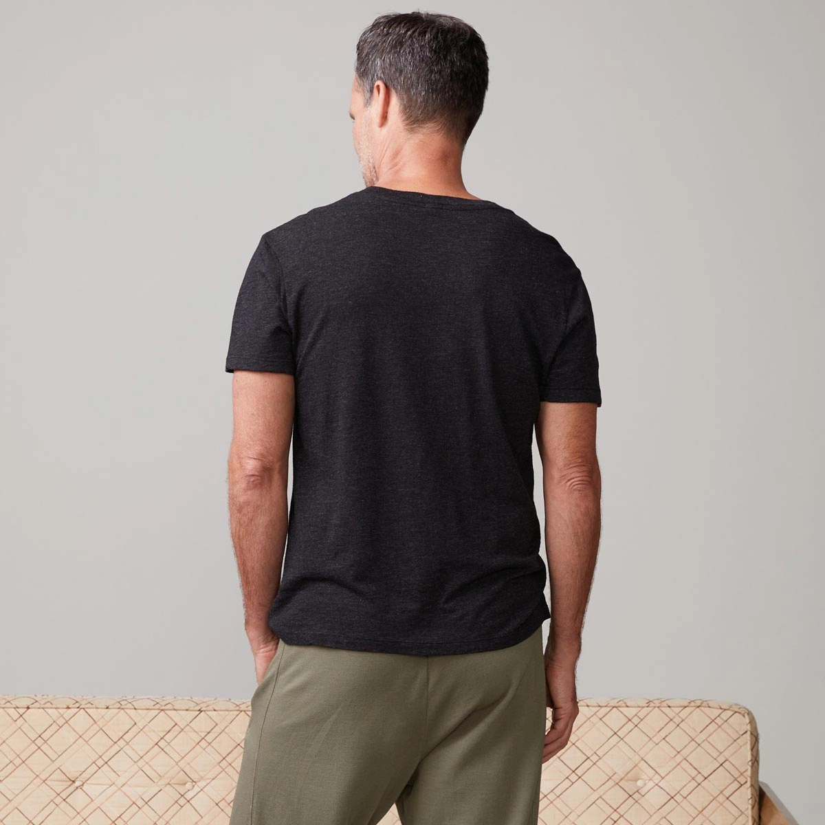 Dynamic Fit Textured Tri-Blend Relaxed Crew