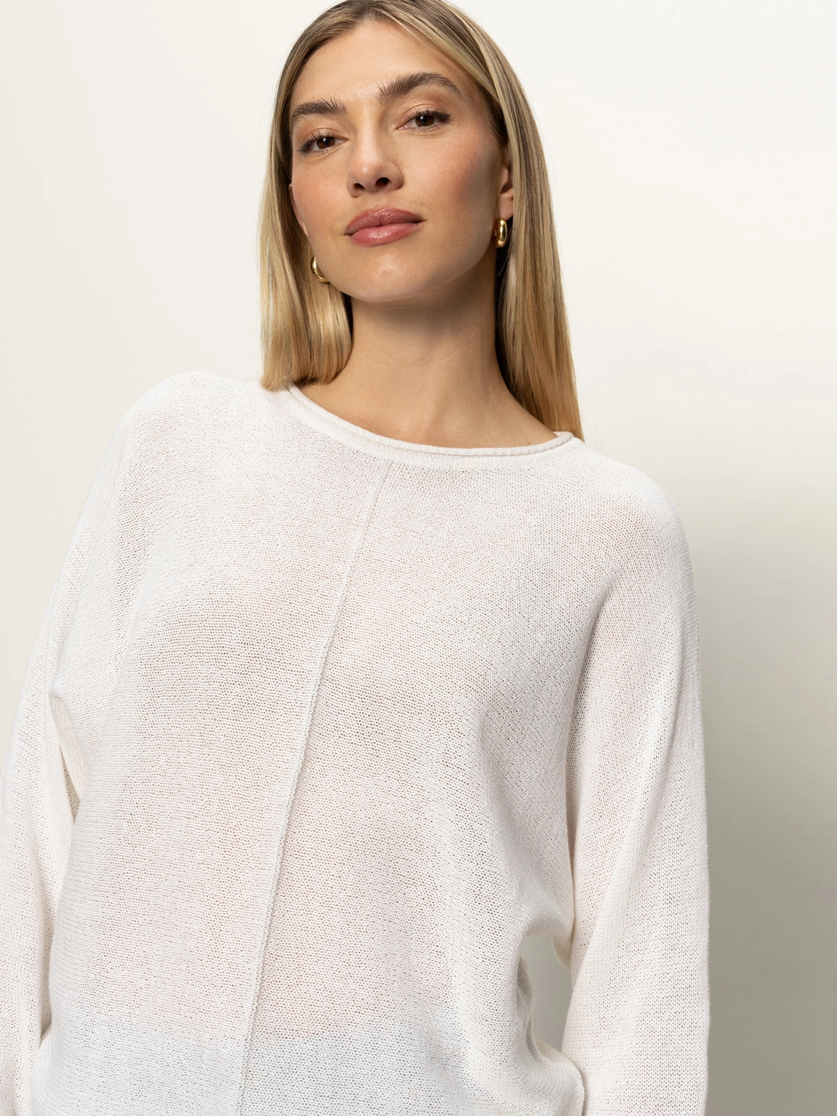 Easy Knitwear Top White Cozy Vibes