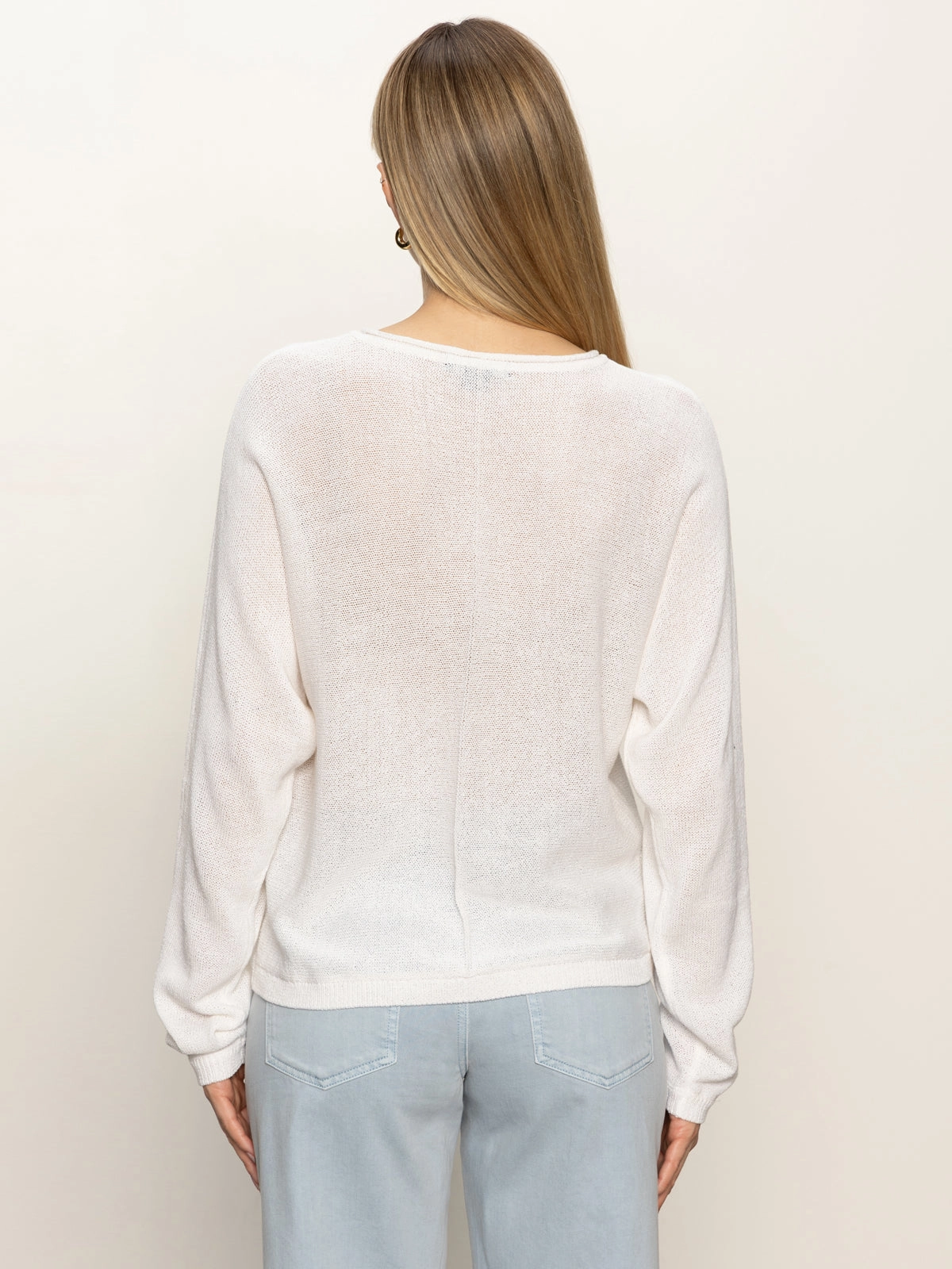 Easy Knitwear Top White Cozy Vibes