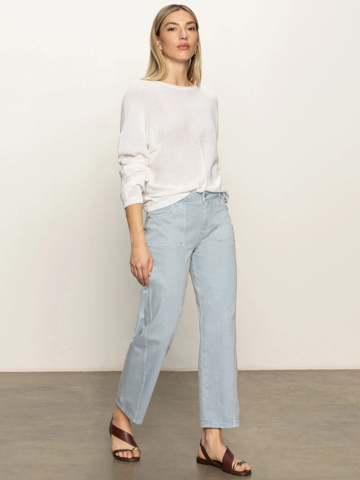 Easy Knitwear Top White Cozy Vibes