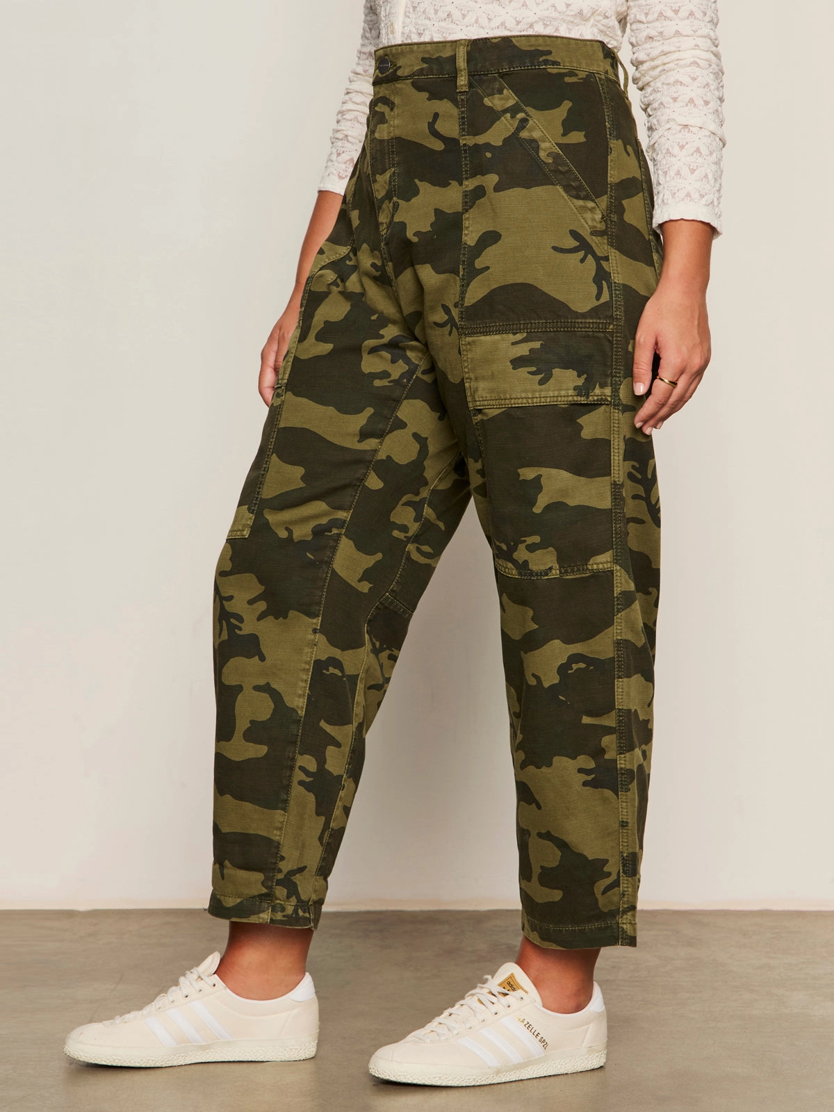 Easy Wear Boyfriend Utility Pant Rambler Camo Extended Sizing