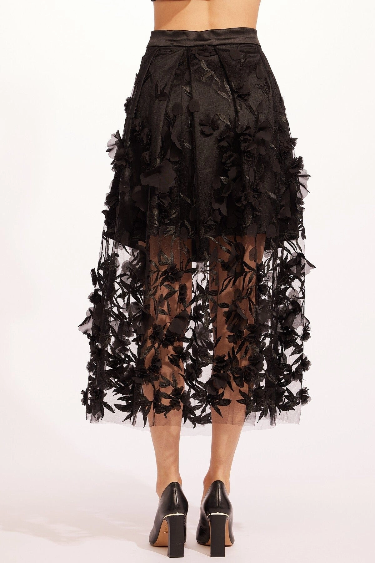 Edgy Feel Rosella Skirt - Caviar Bloom