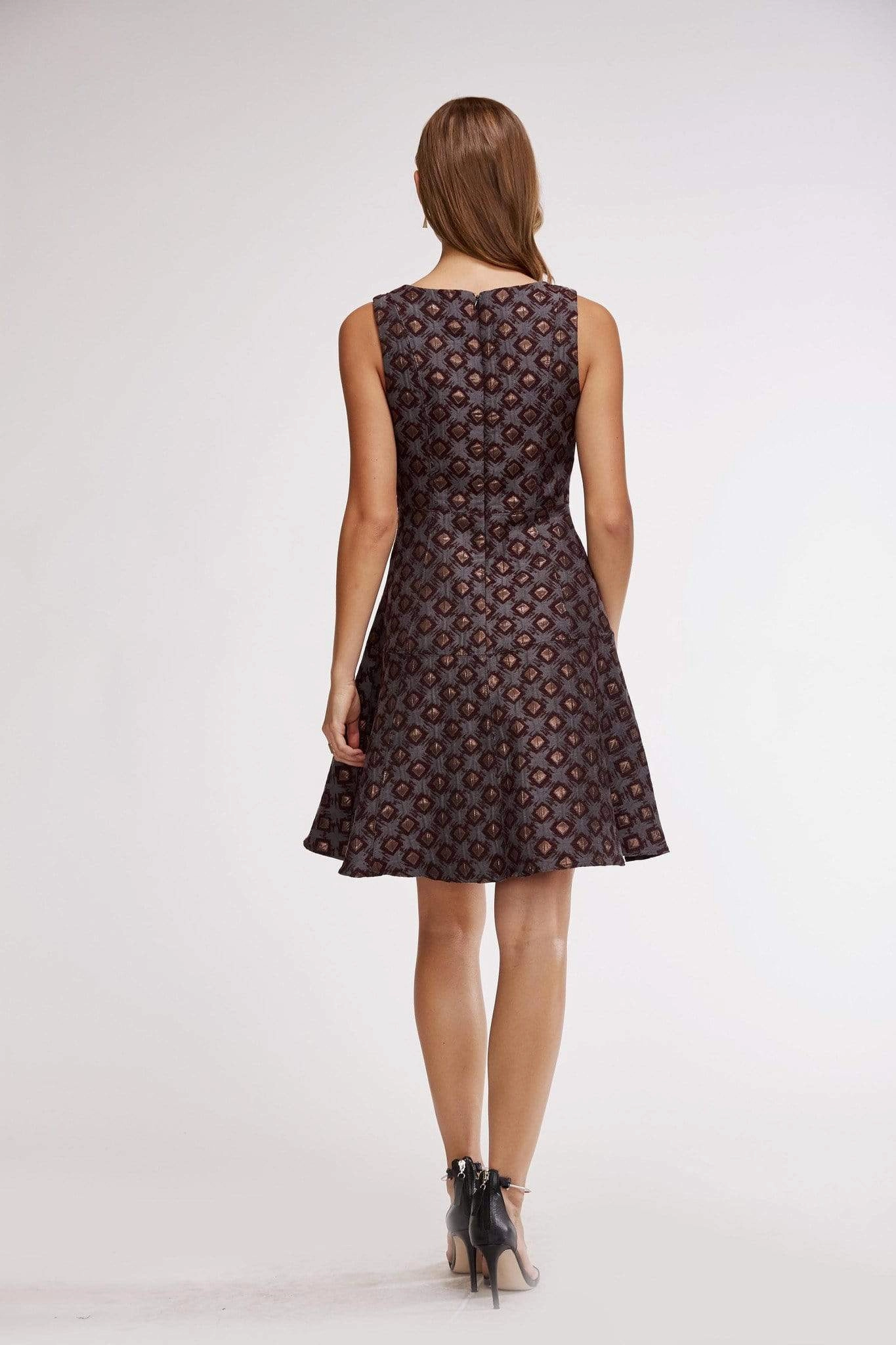 Effortless Design Haven Dress - Wine Dot
