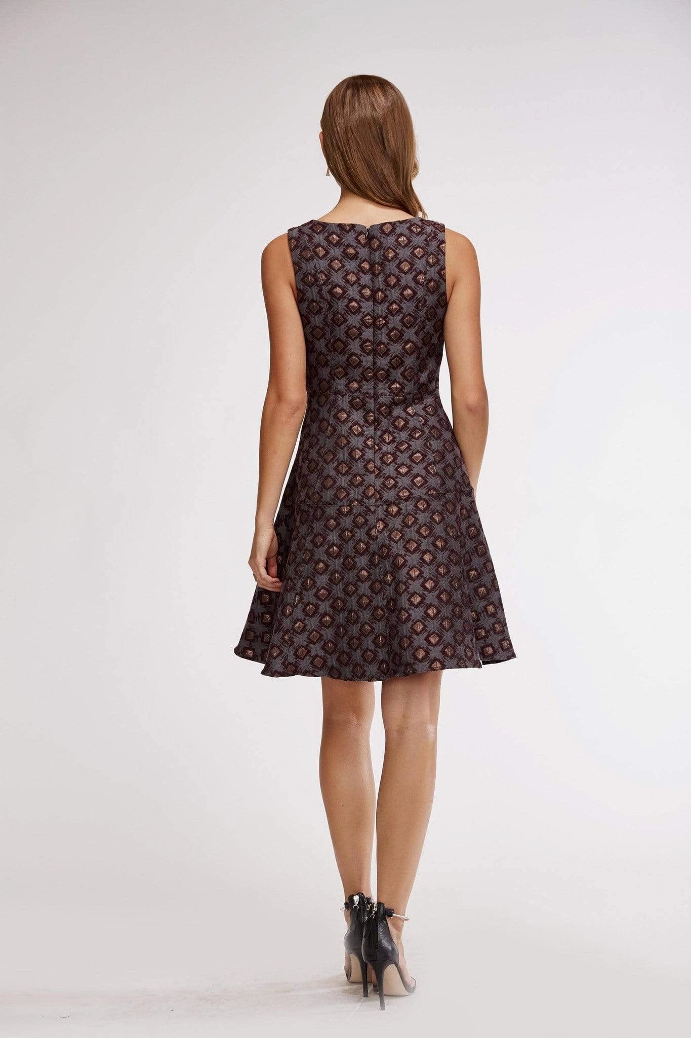 Effortless Design Haven Dress - Wine Dot