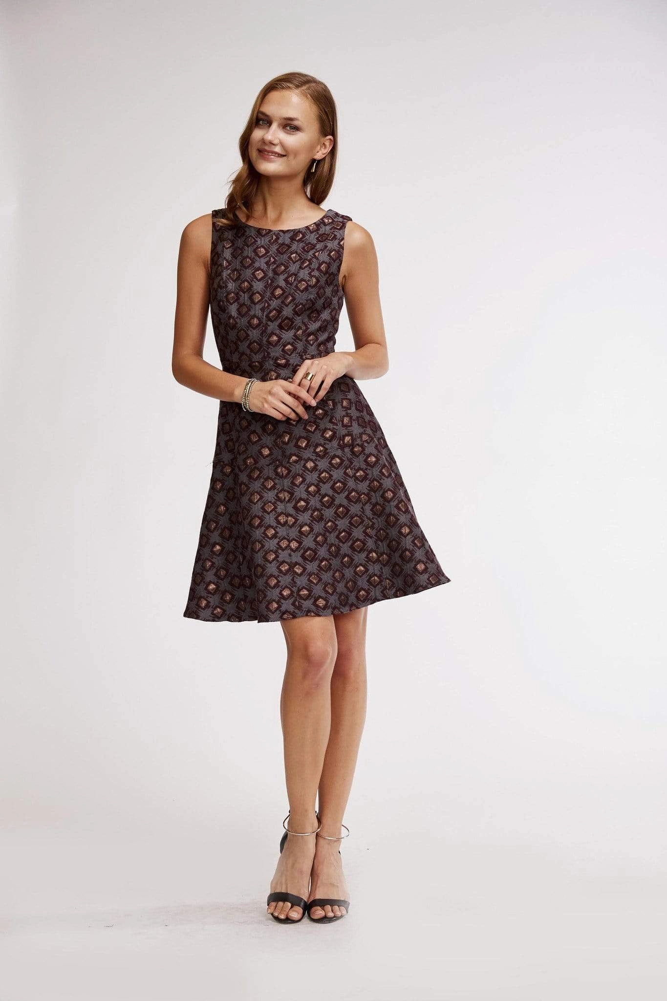 Effortless Design Haven Dress - Wine Dot