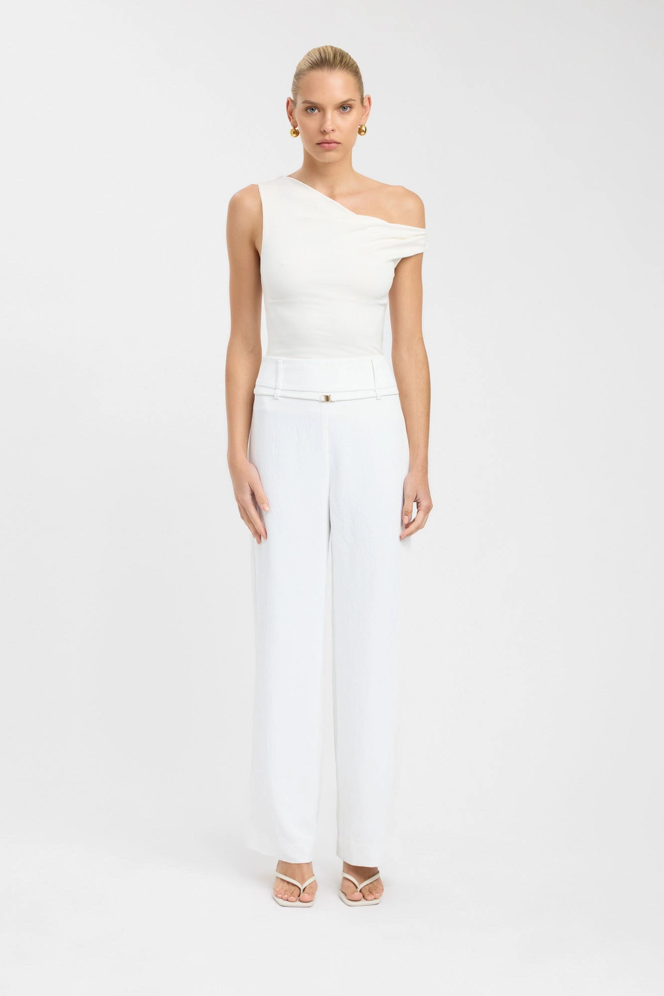 Ripped design Oyster Belt Pant