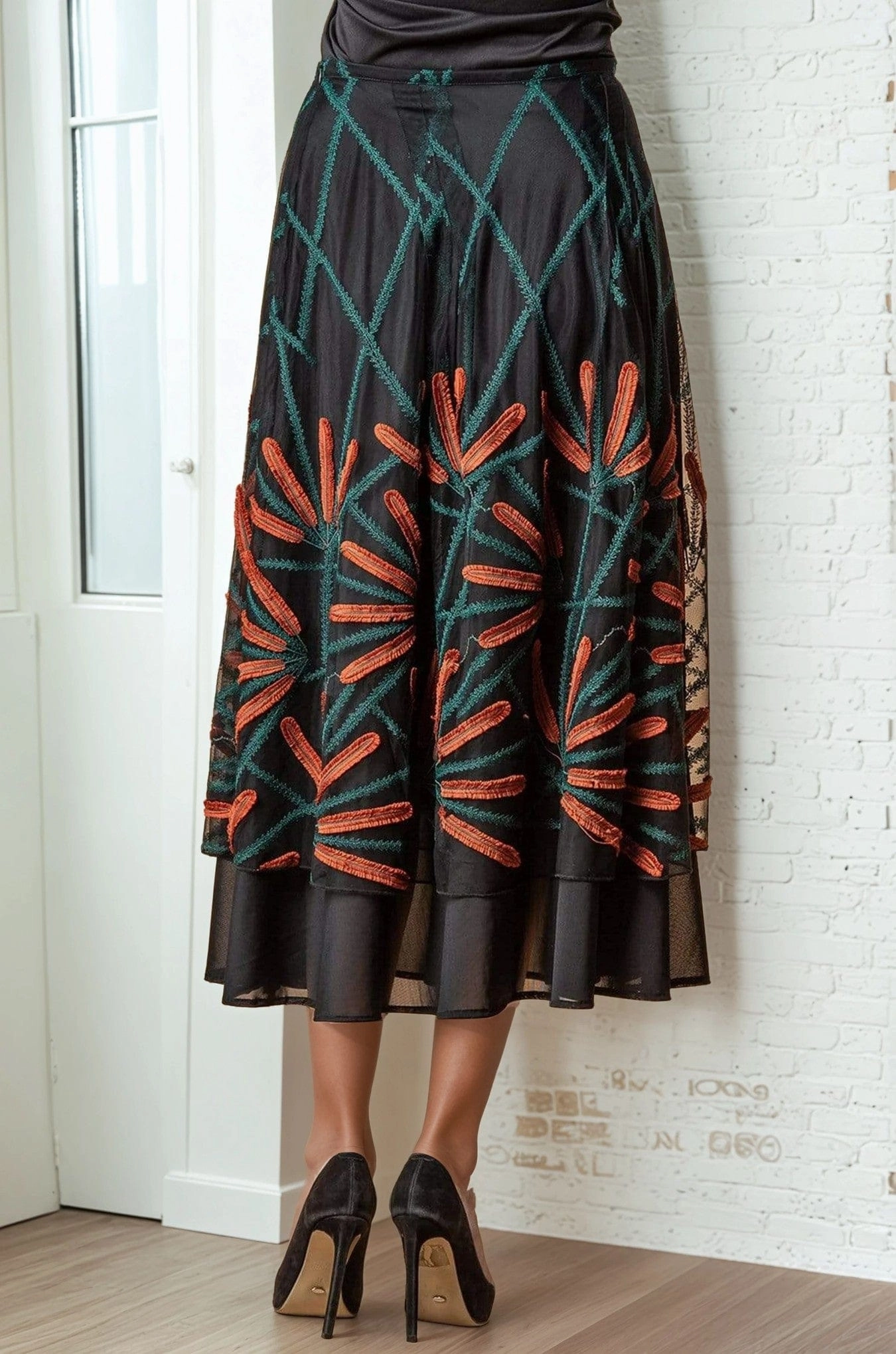 Effortless Touch Flannery Skirt - Cattail