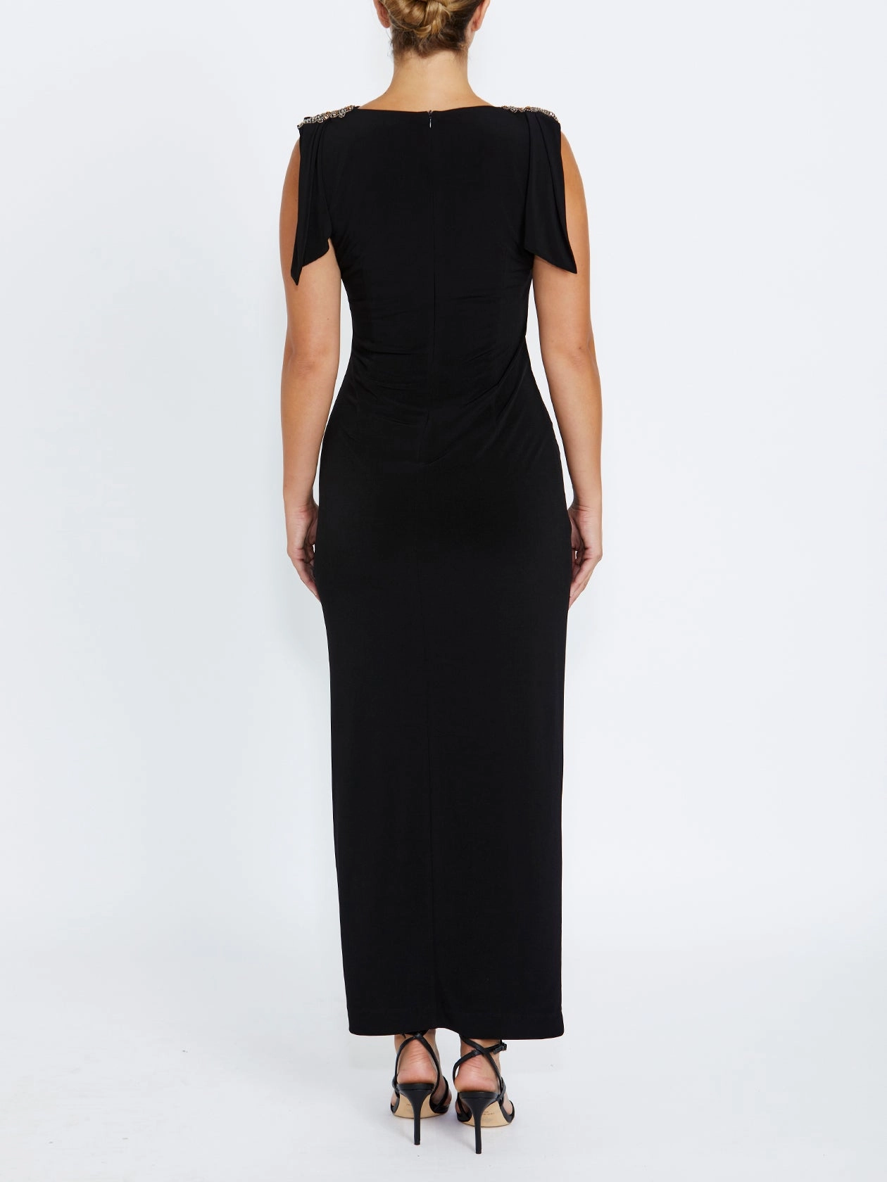 Elegant Attire Hebe Black Jersey Gown