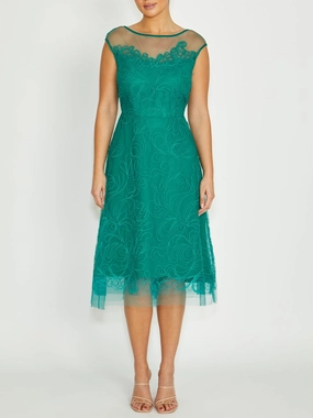 Fresh Palette Fresh Appeal Stellar Sea Green A-Line Dress