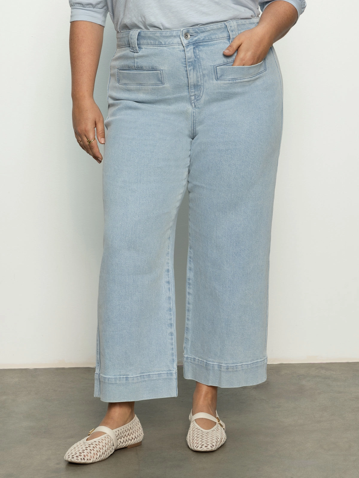 Voyage Standard High Rise Crop Jeans Winner's Circle Extended Sizing Chic Style