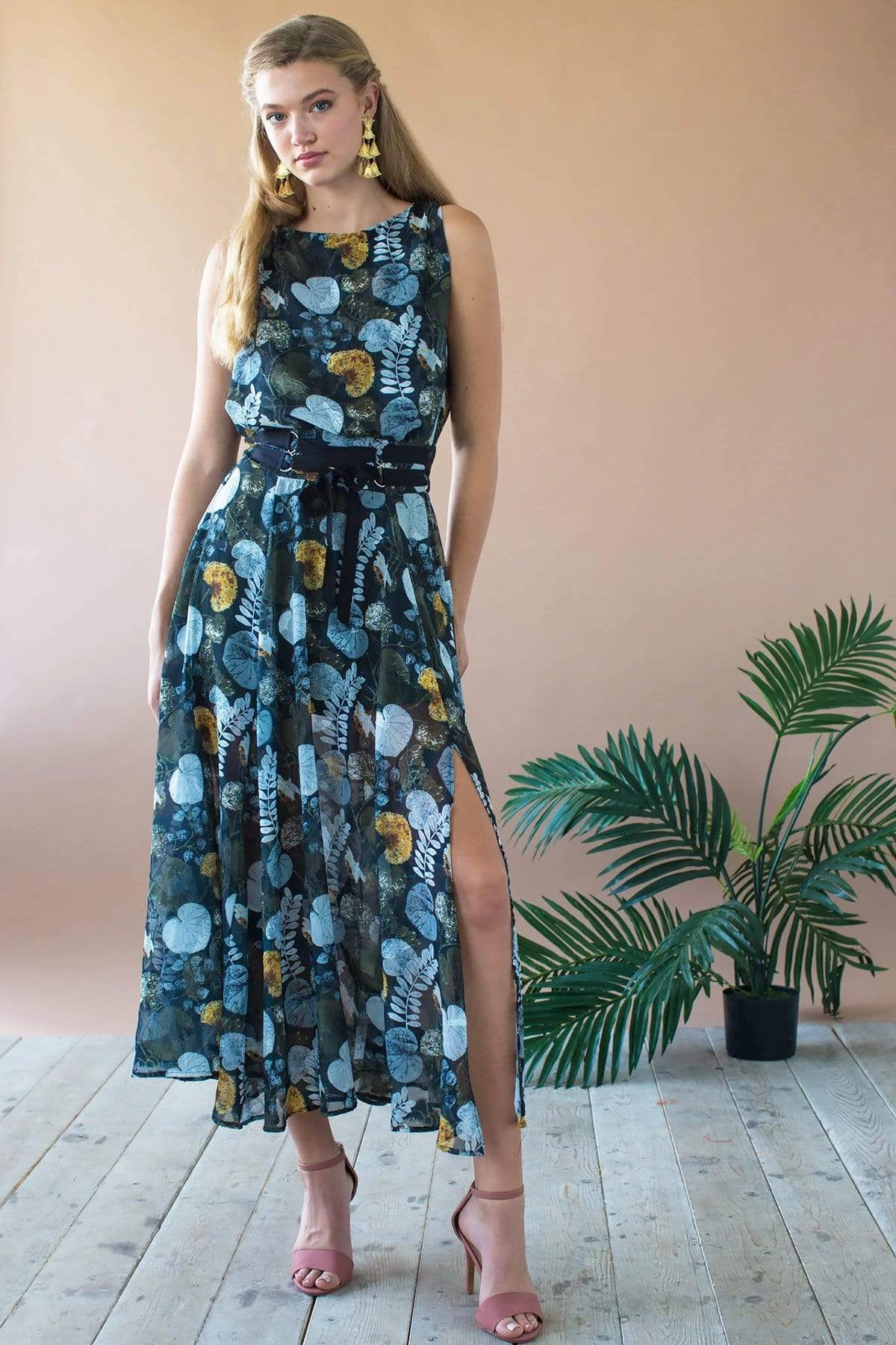 Emile Dress - Flora Pond Removable straps