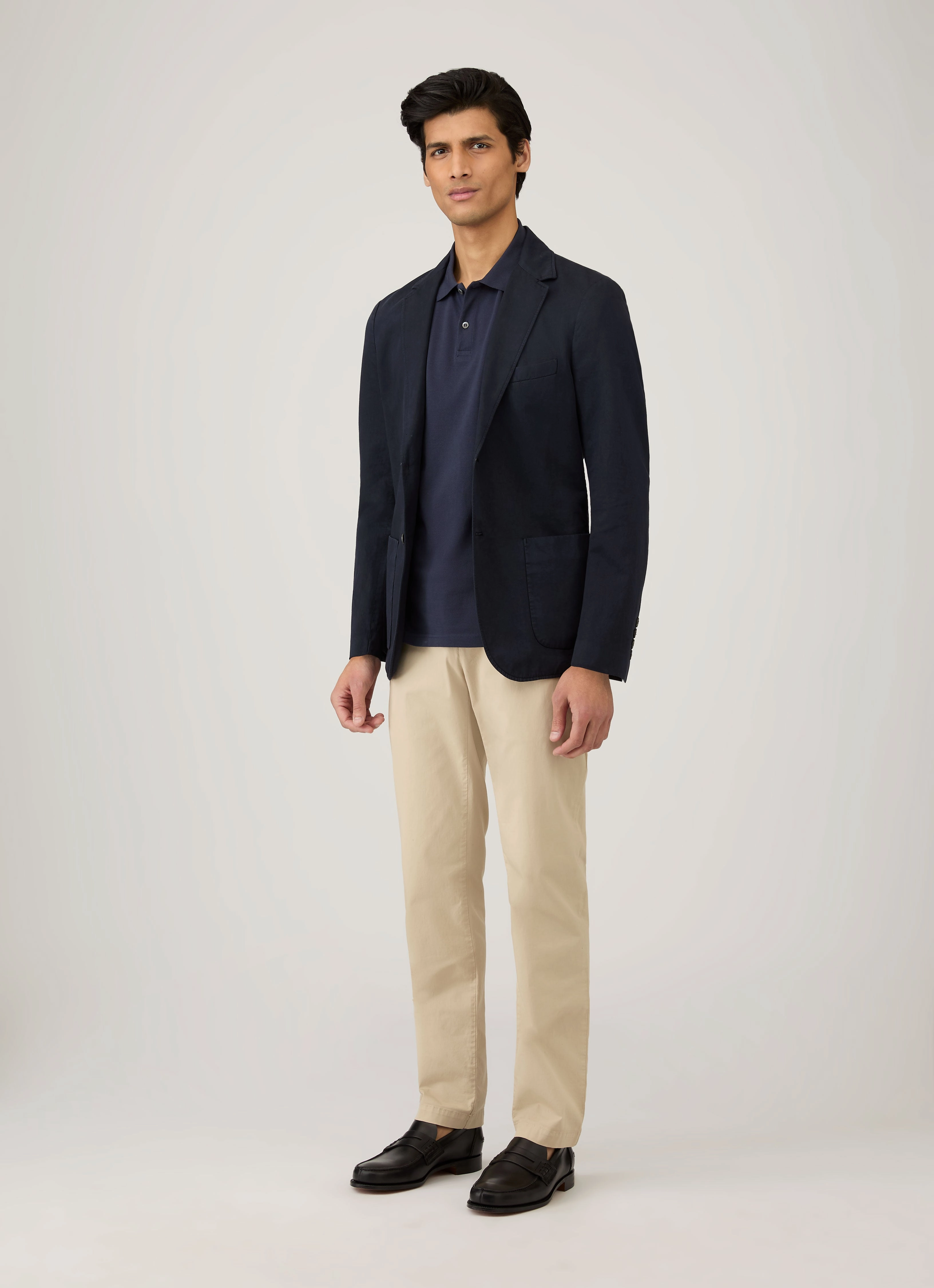 Essential Clothing Holiday Men's Piqu?? Polo Shirt in Navy