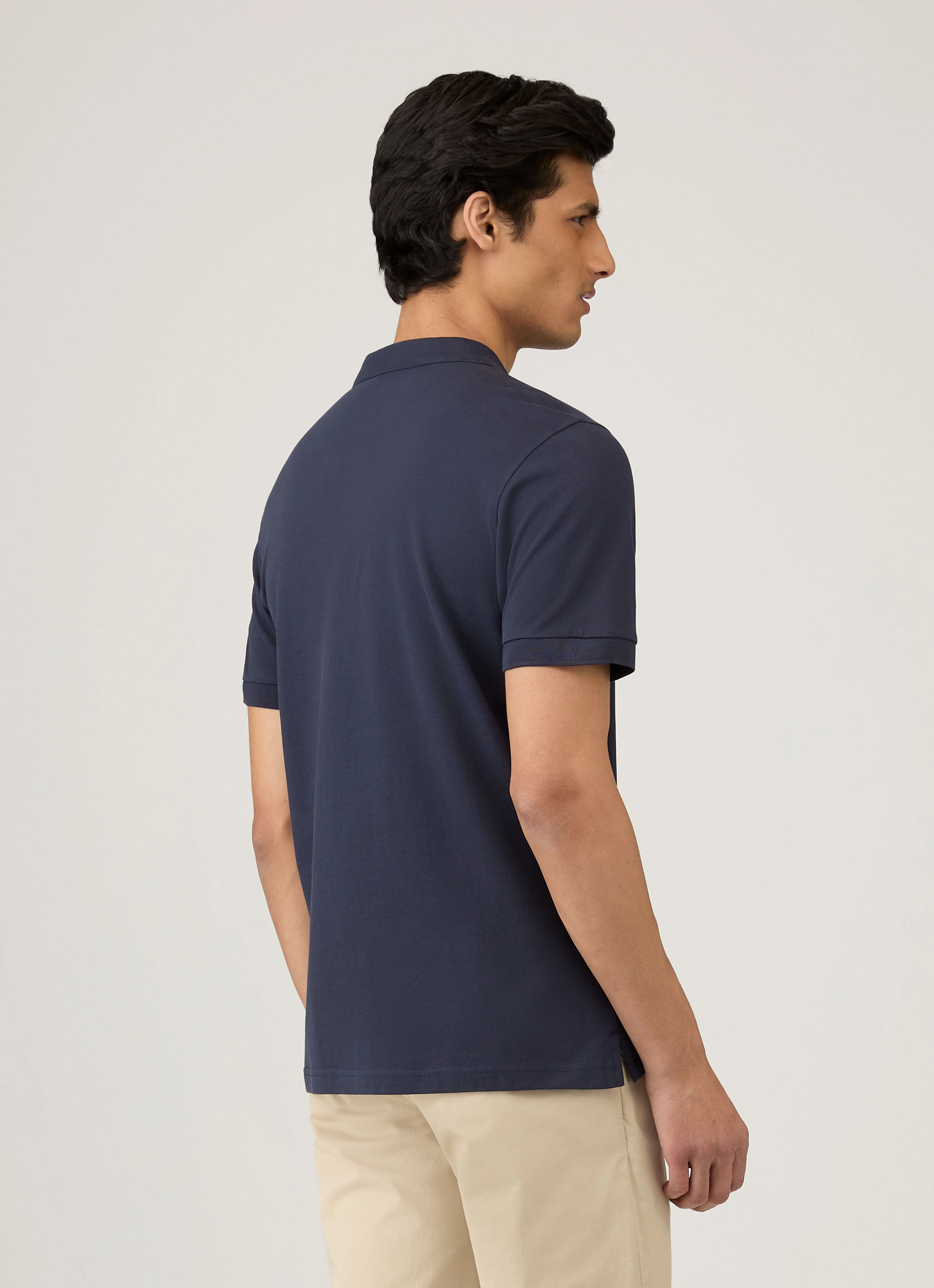 Essential Clothing Holiday Men's Piqu?? Polo Shirt in Navy
