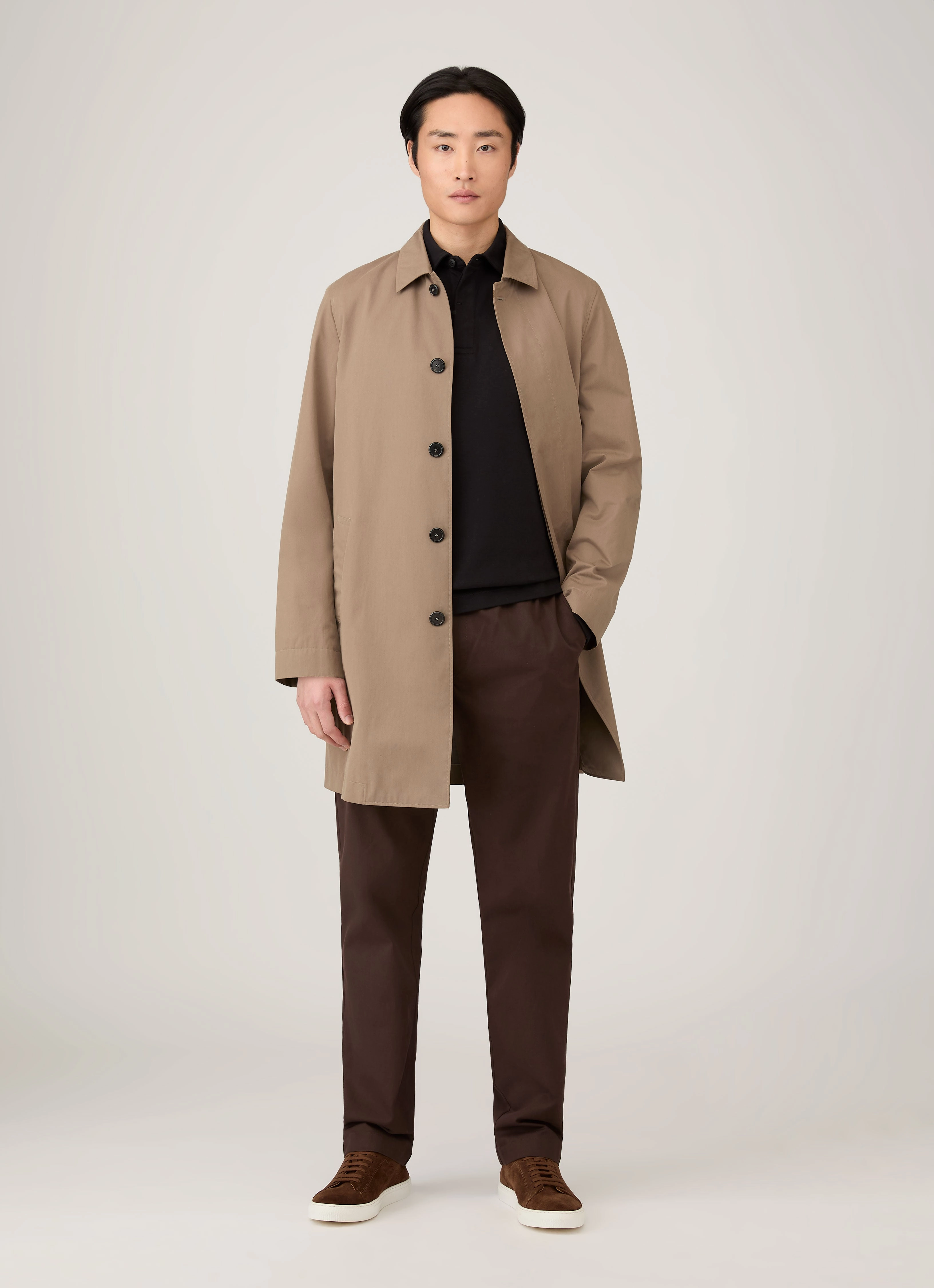 Essential Gear Office Men's Heavyweight Rugby Polo Shirt in Black