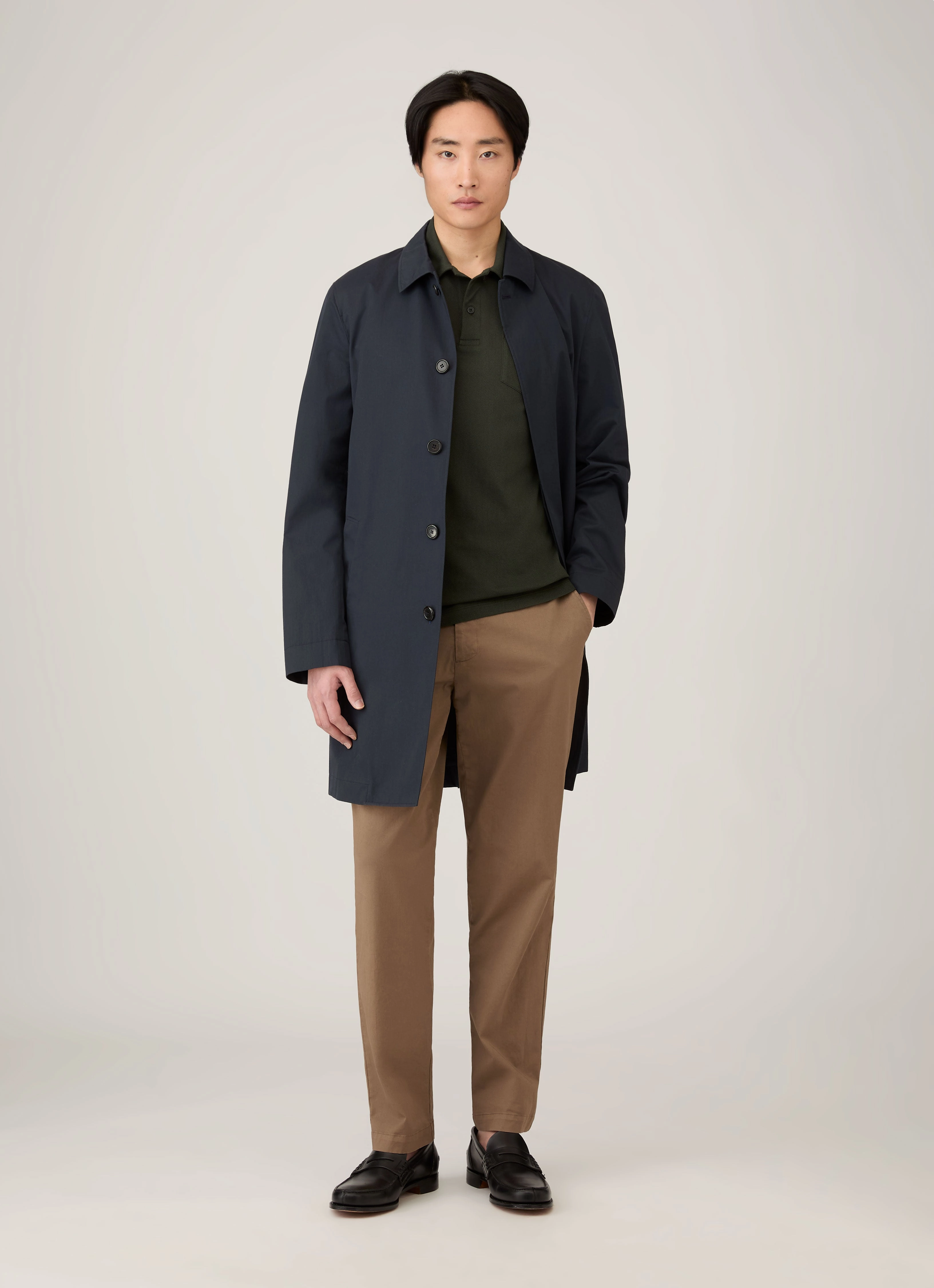 Essential Look Men's Riviera Polo Shirt in Dark Green