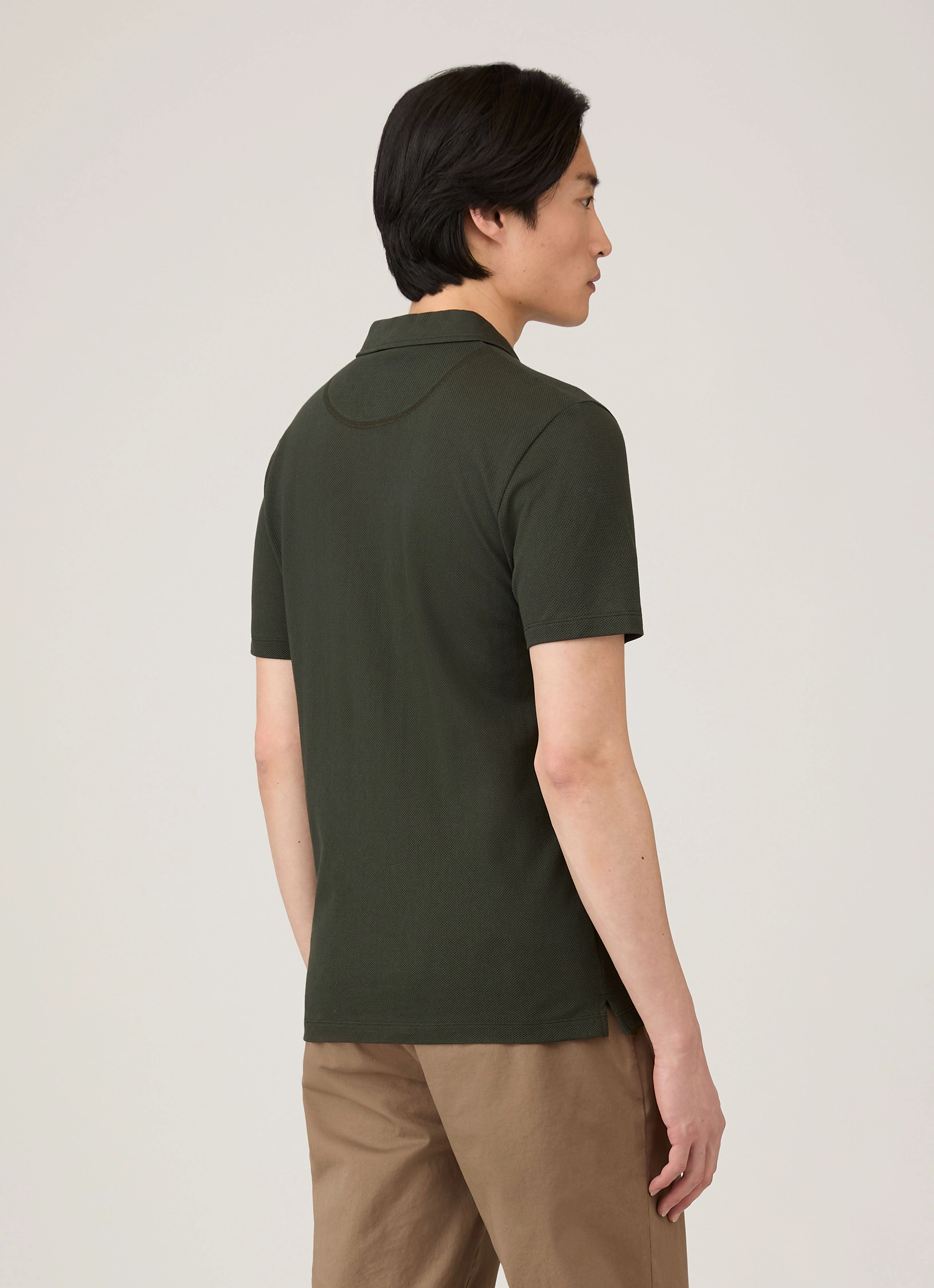 Essential Look Men's Riviera Polo Shirt in Dark Green