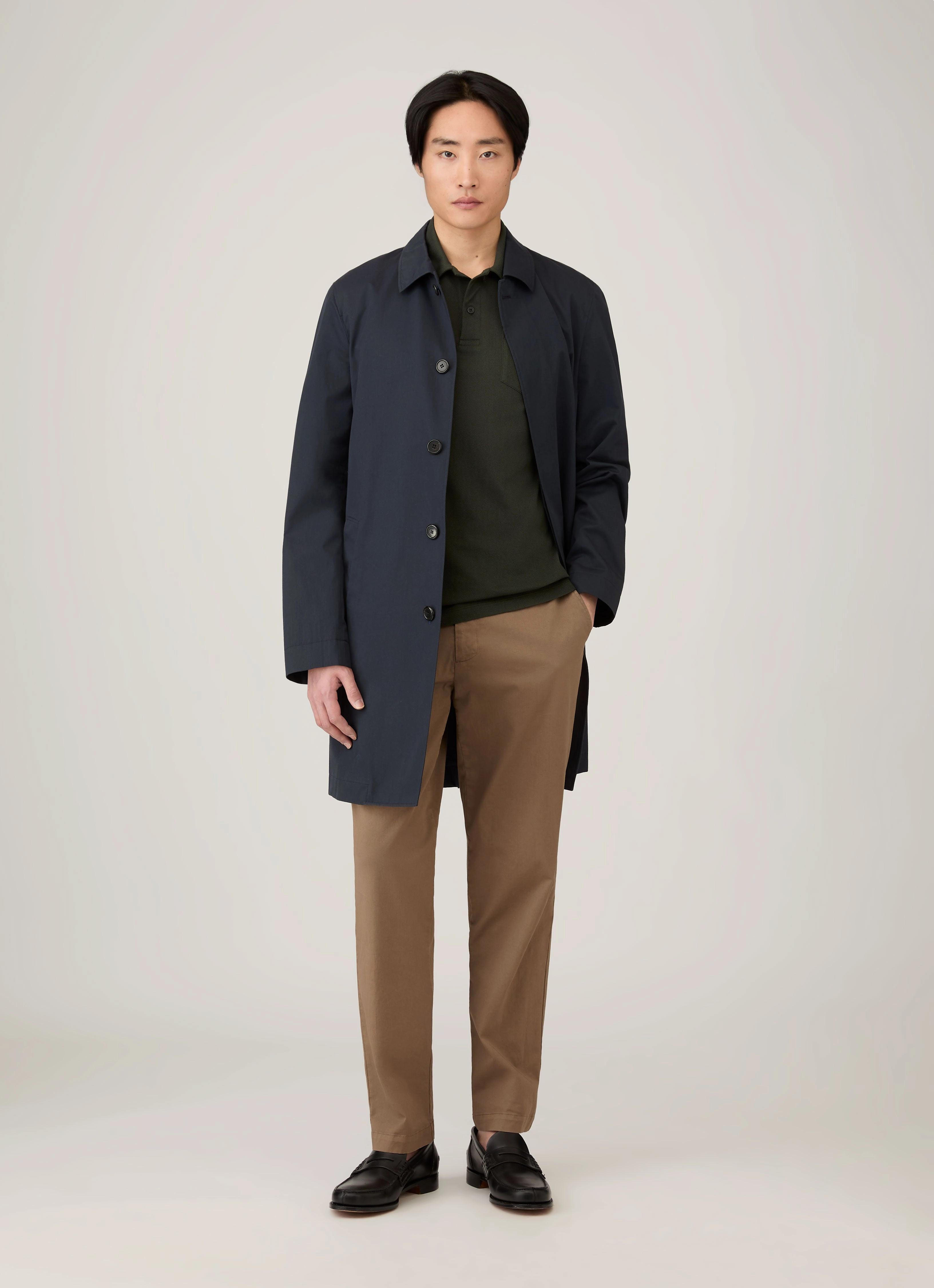 Essential Look Men's Riviera Polo Shirt in Dark Green