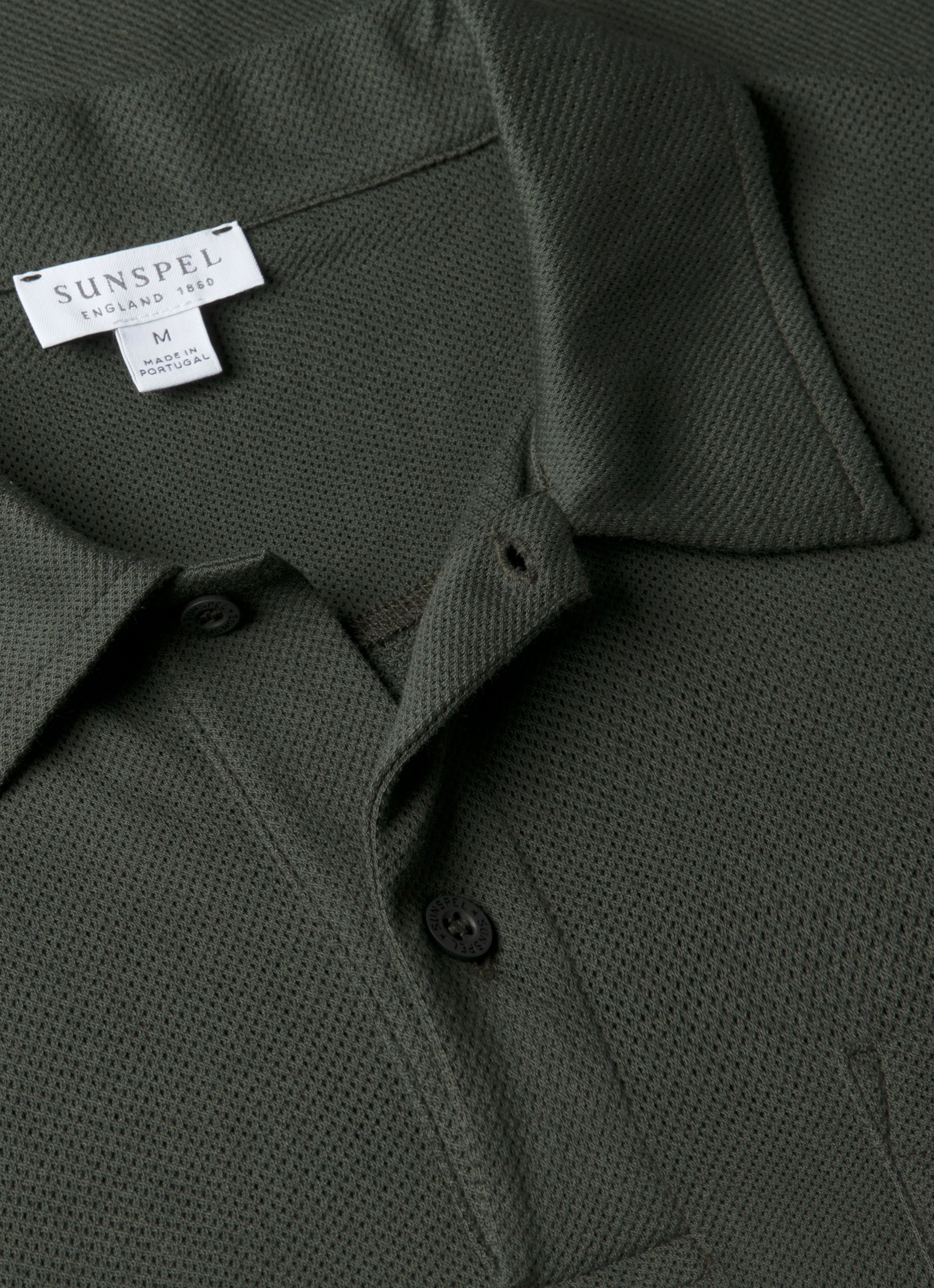 Essential Look Men's Riviera Polo Shirt in Dark Green