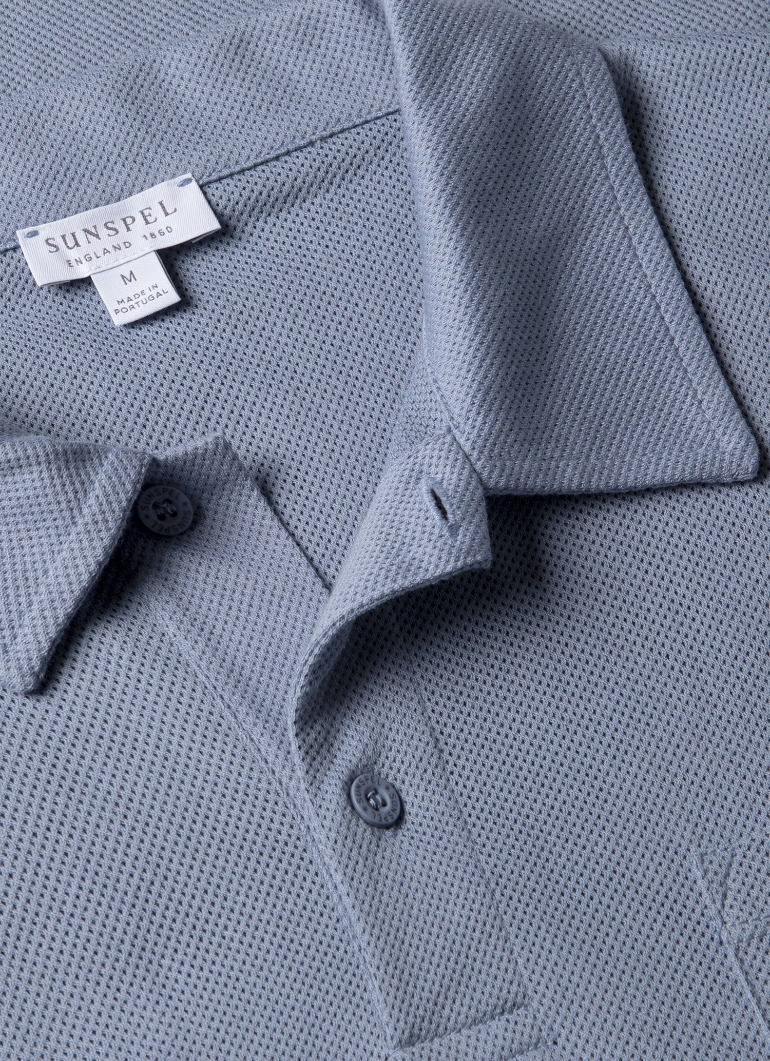 Essential Style Men's Riviera Polo Shirt in Vintage Blue