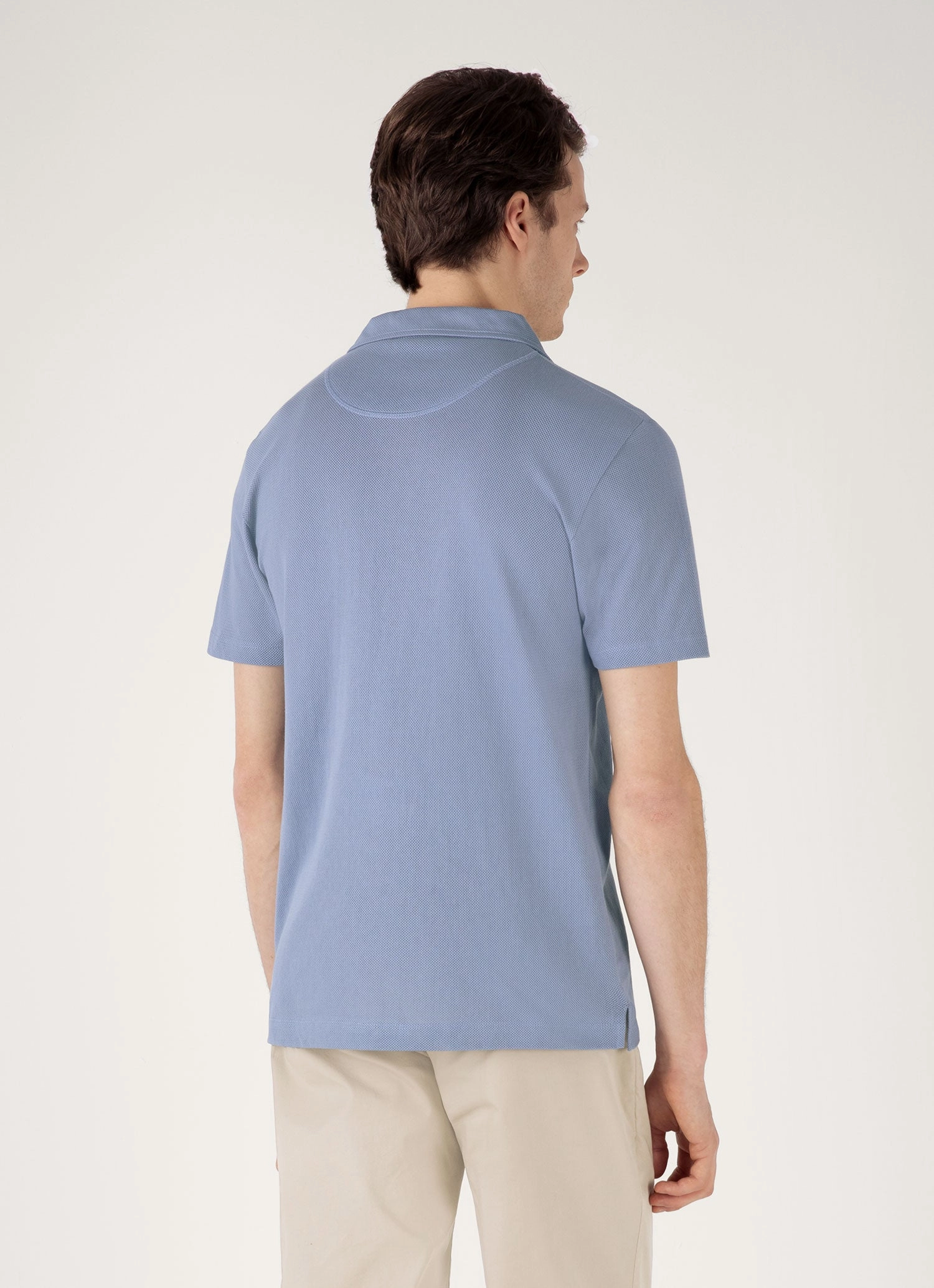 Essential Style Men's Riviera Polo Shirt in Vintage Blue