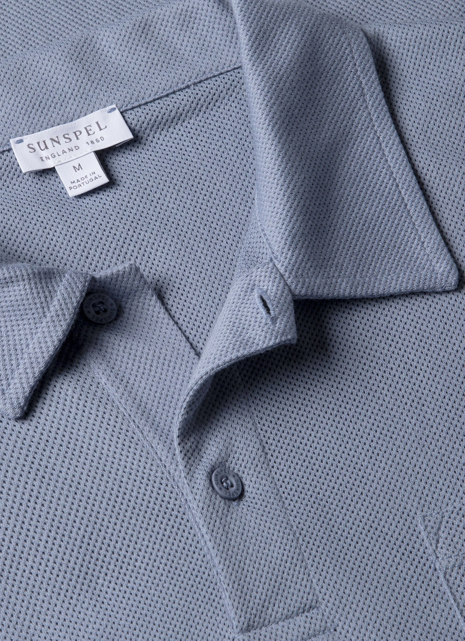 Essential Style Men's Riviera Polo Shirt in Vintage Blue